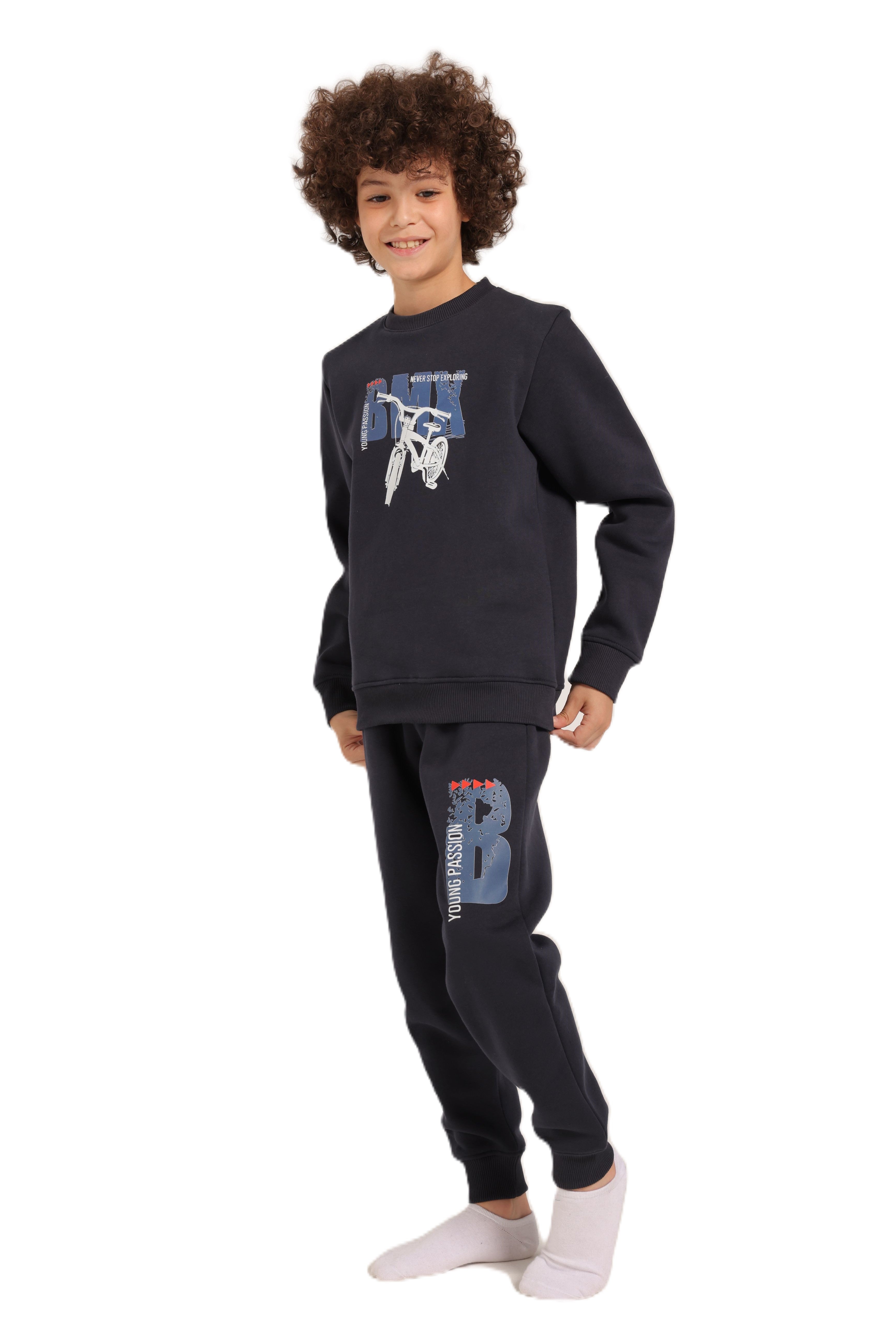 Boys Tracksuit – Graphic Sweatshirt & Joggers Set