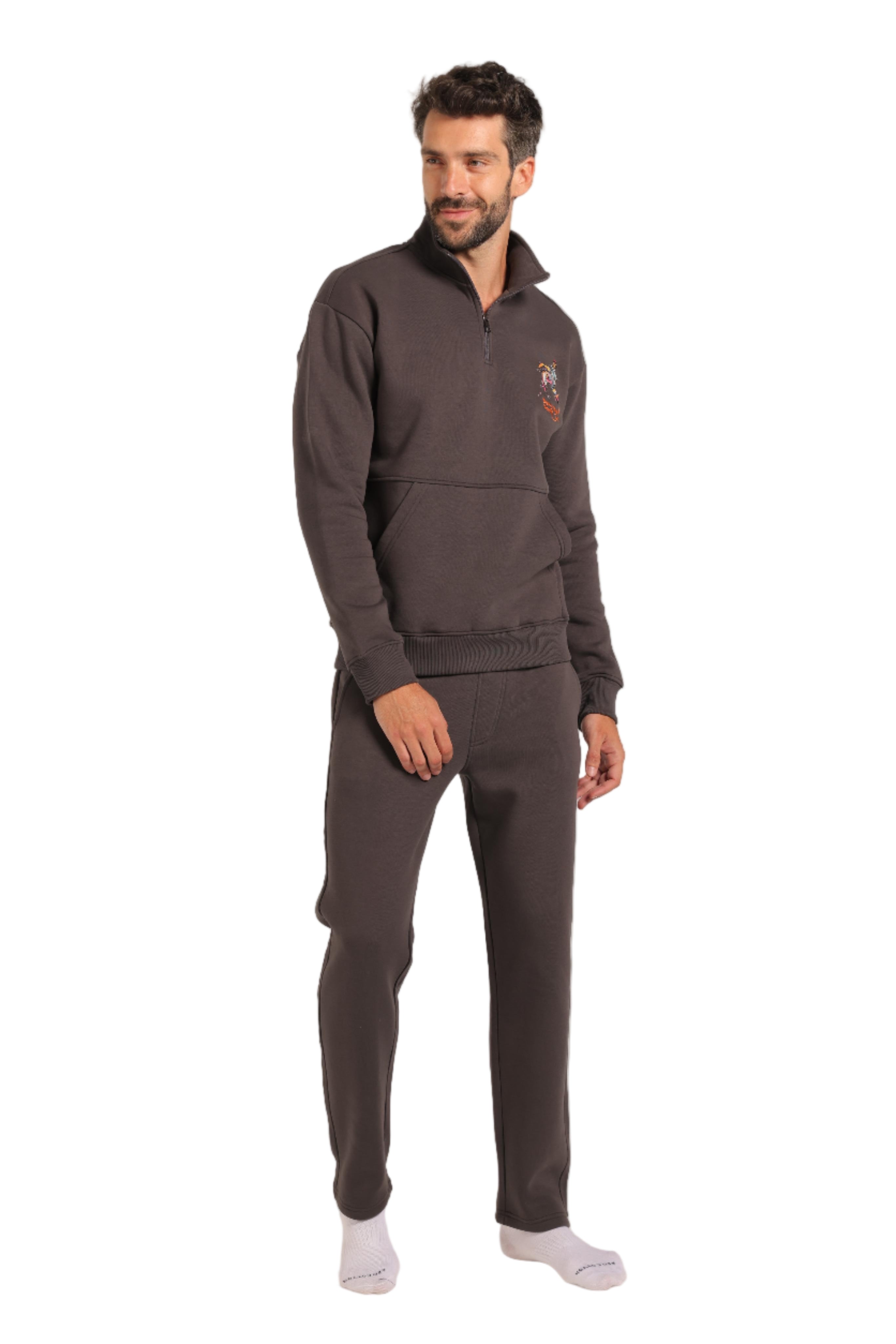 Men's Pajama Set Red Cotton