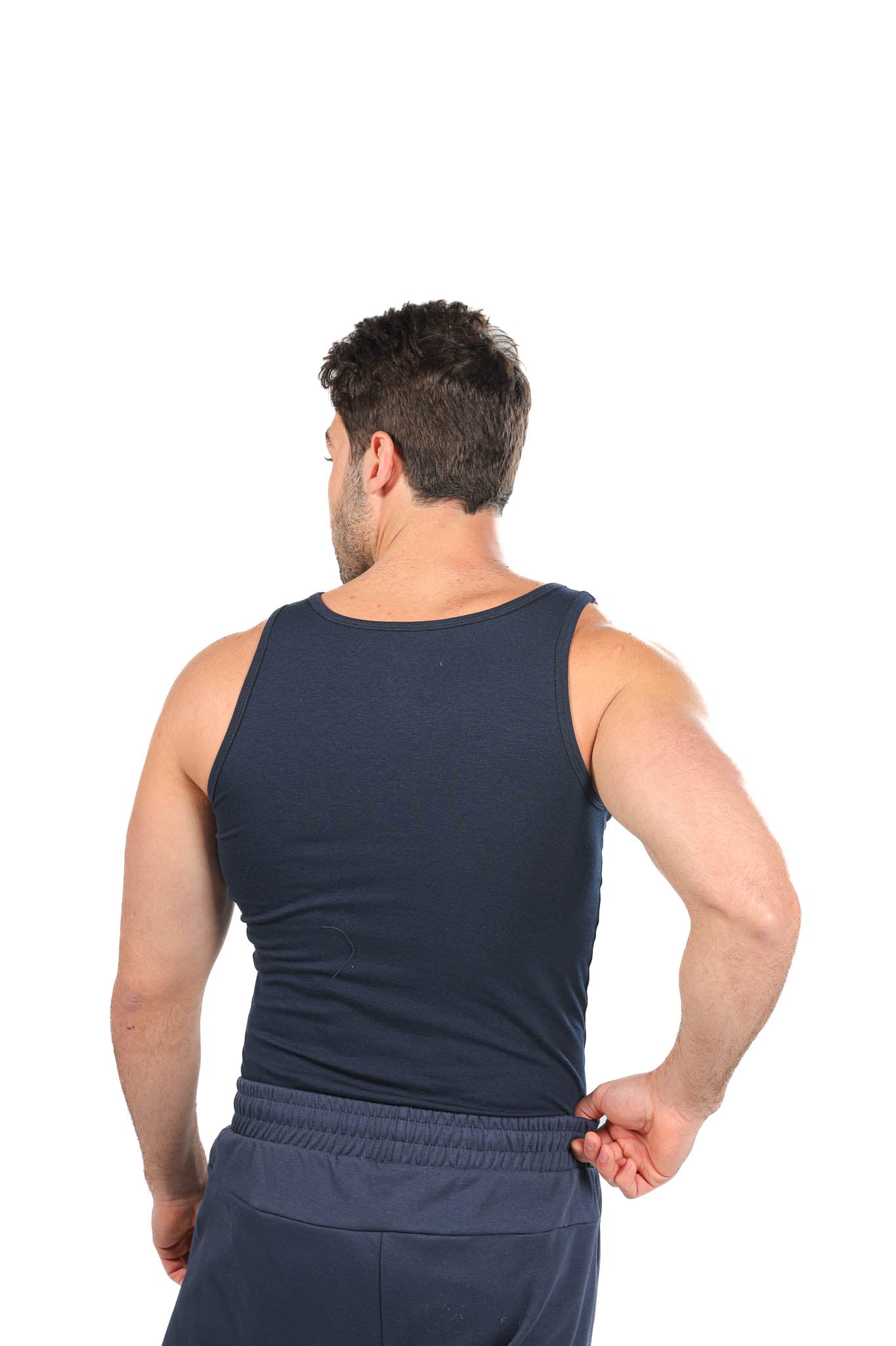 Lycra Sleeveless Undershirt For Men - Navy