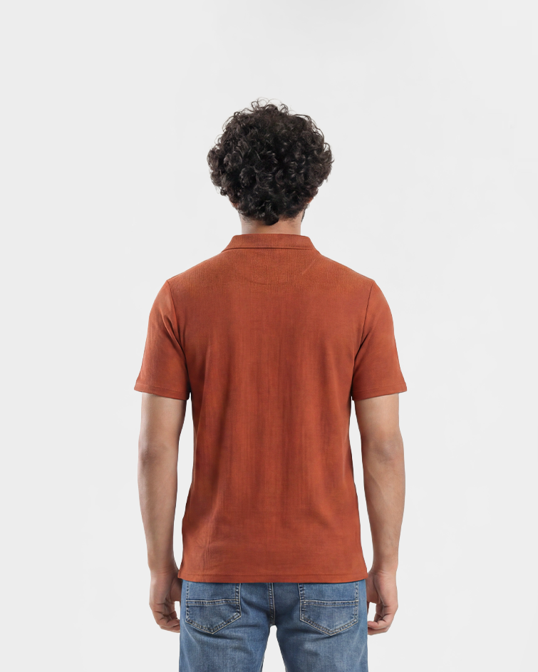 Men Jacquard Polo T-Shirt