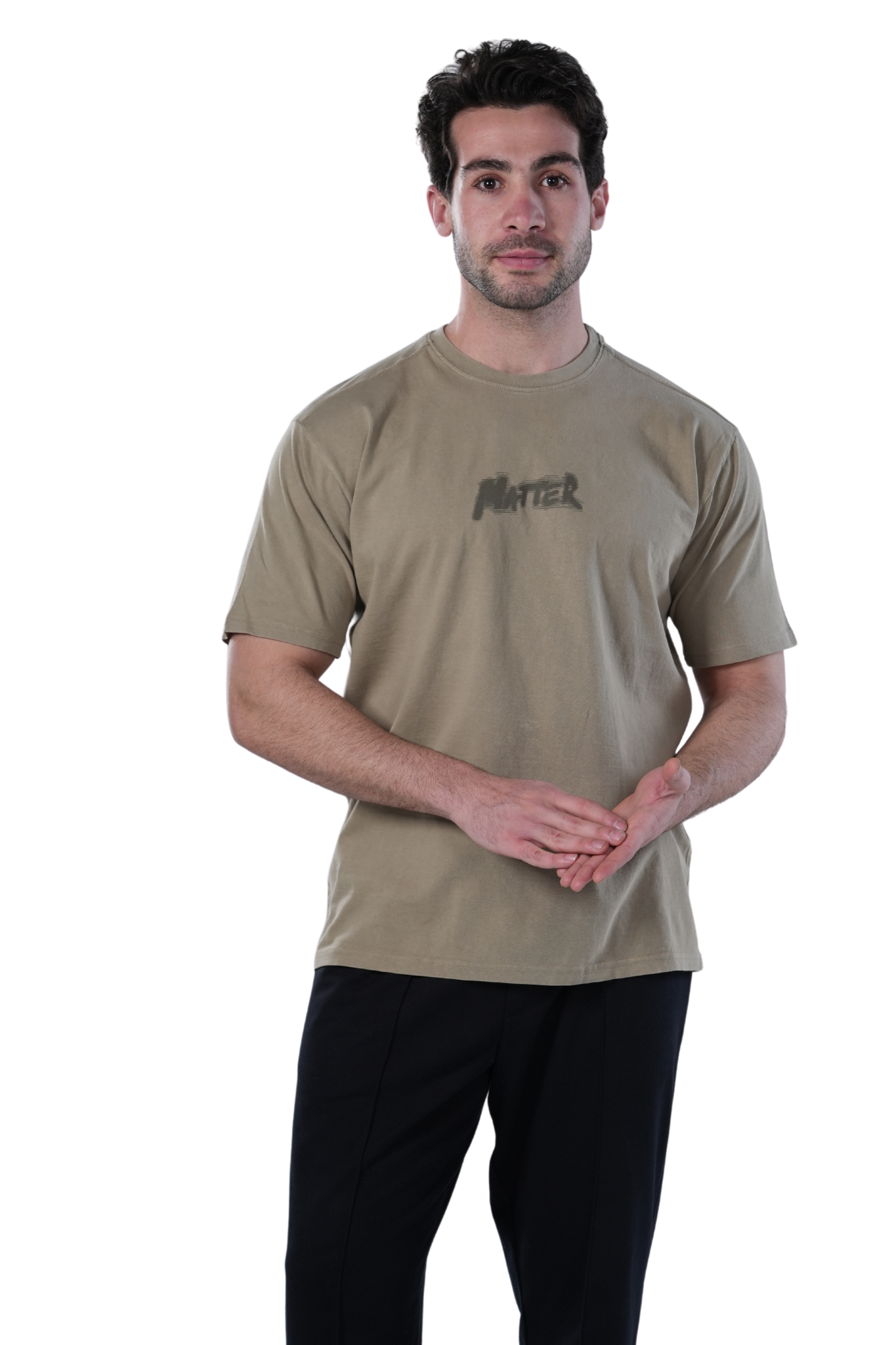 Men's Regular Fit Cotton T-Shirt - Olive