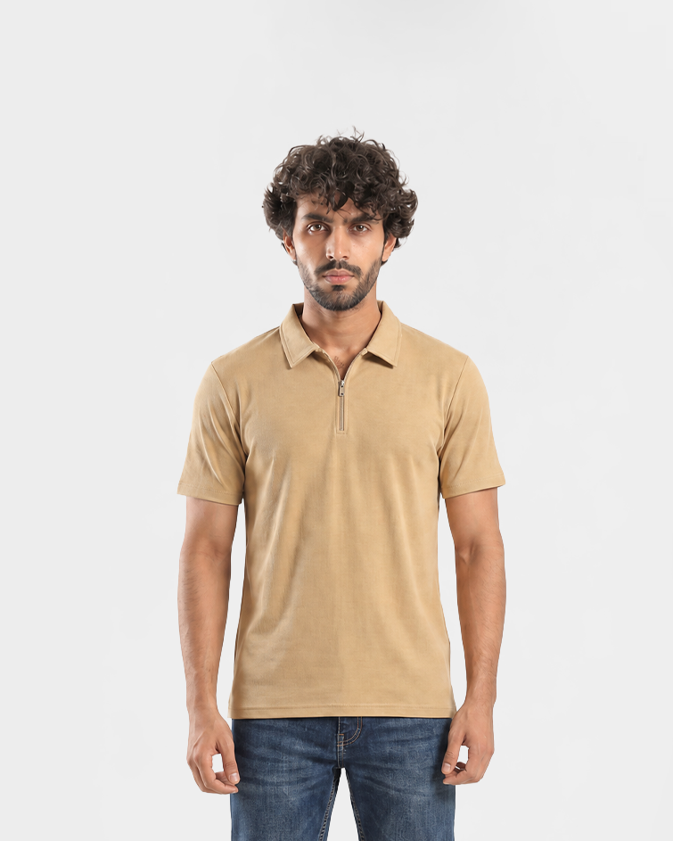 Men Jacquard Polo T-Shirt
