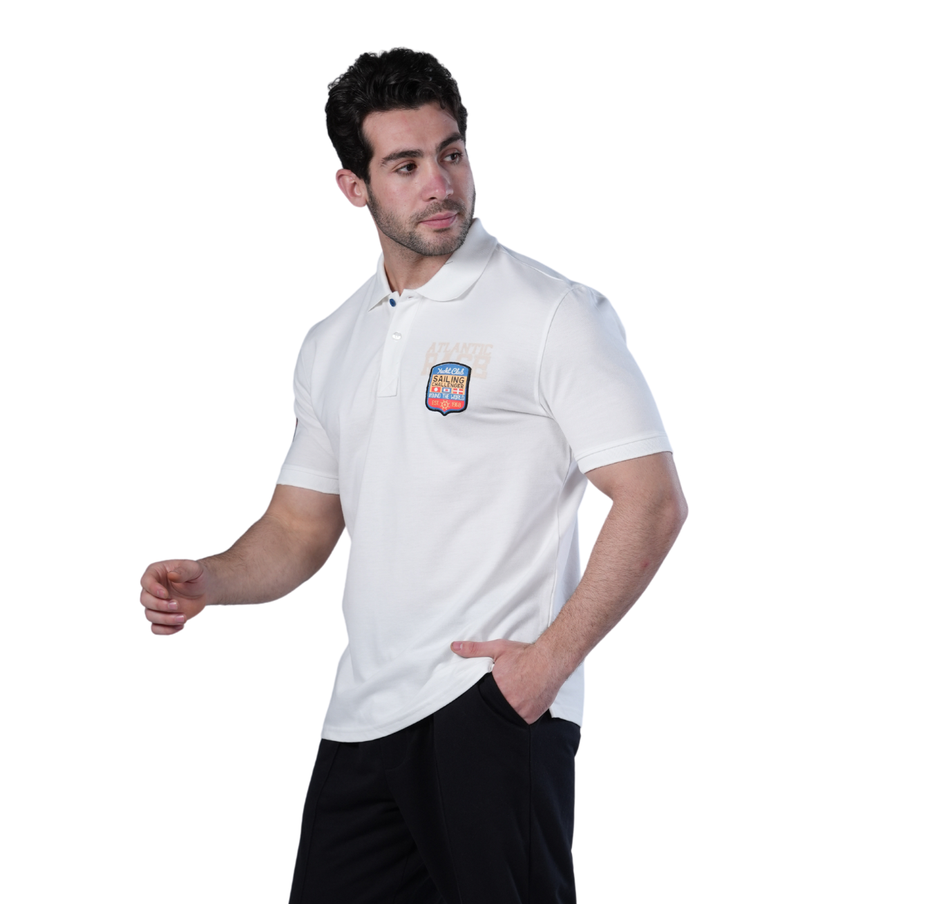 Polo T-Shirt For Men - Comfortable & Basic - Off White