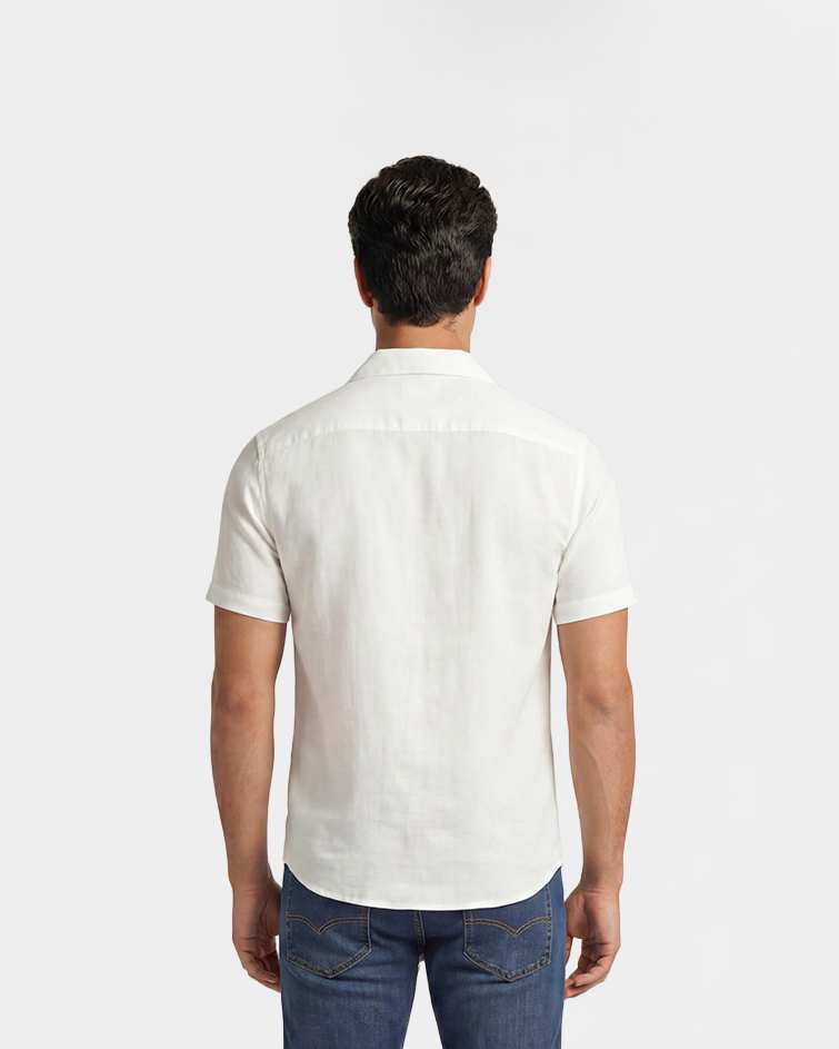 Men Classic Short-Sleeve Button-Up Shirt