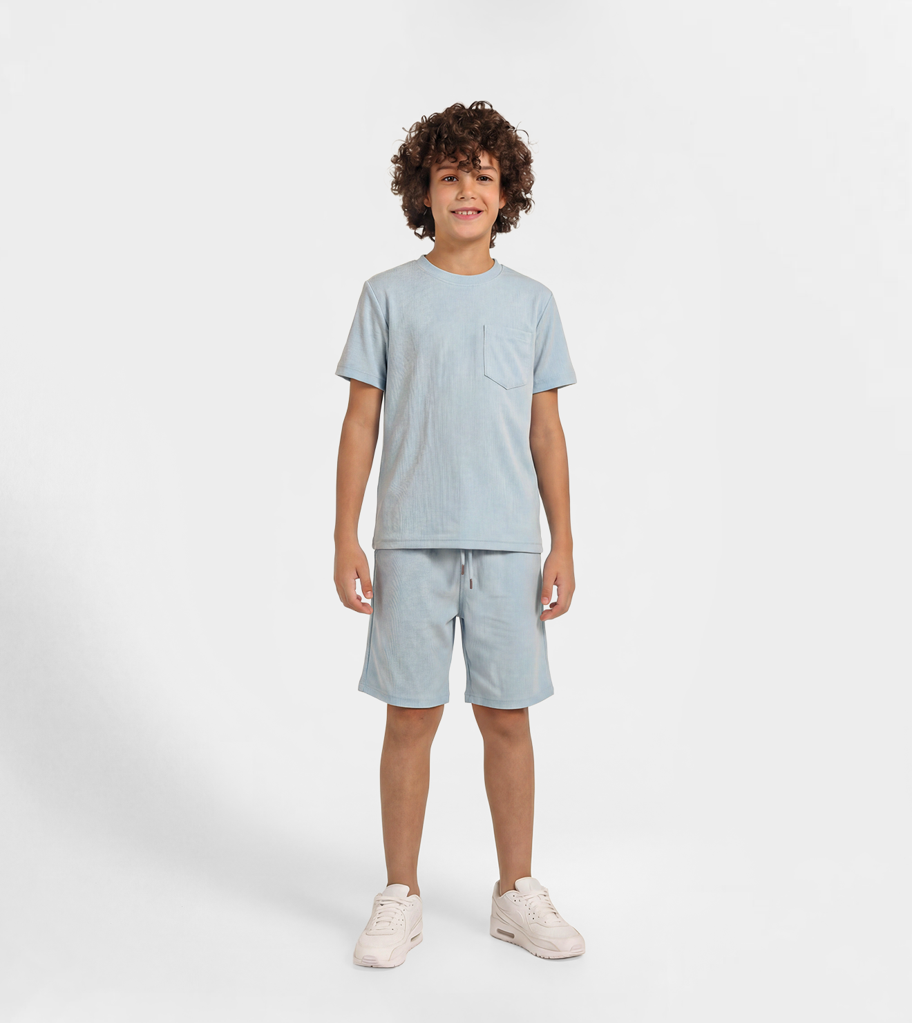 Boy Jacquard Short Set