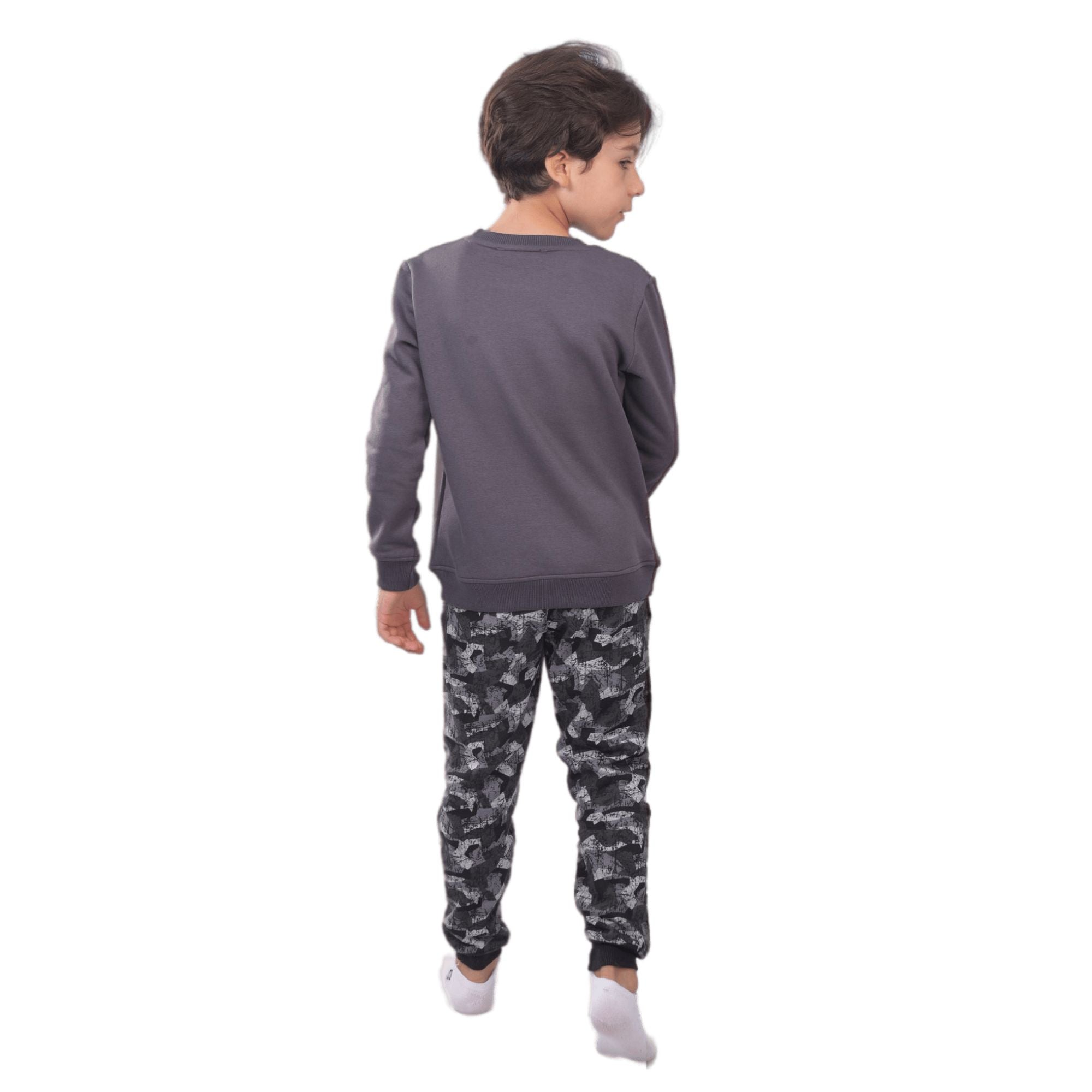 Boys' Winter Pajama Set, Sweatshirt & Camouflage Pants