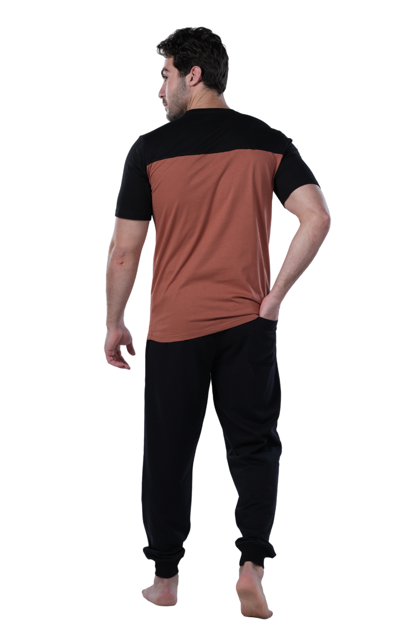 Elegant Men's Summer Pajamas With Short Sleeves, Printed - Havan