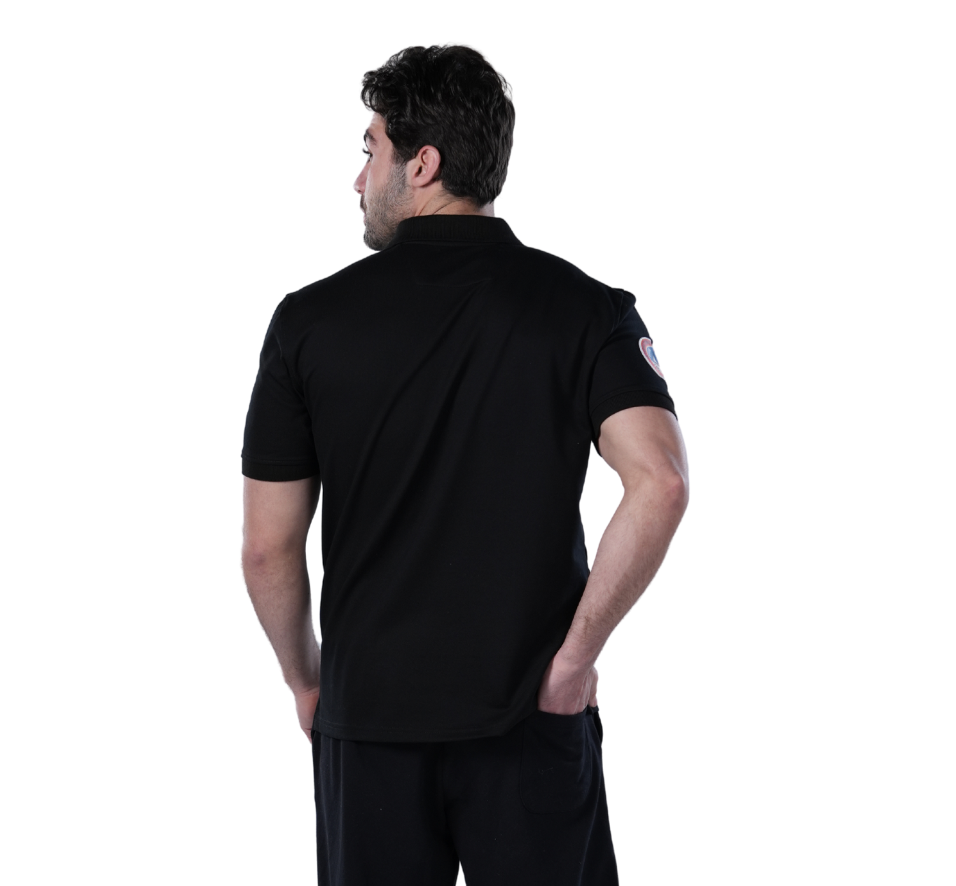 Polo T-Shirt For Men - Comfortable & Basic - Black