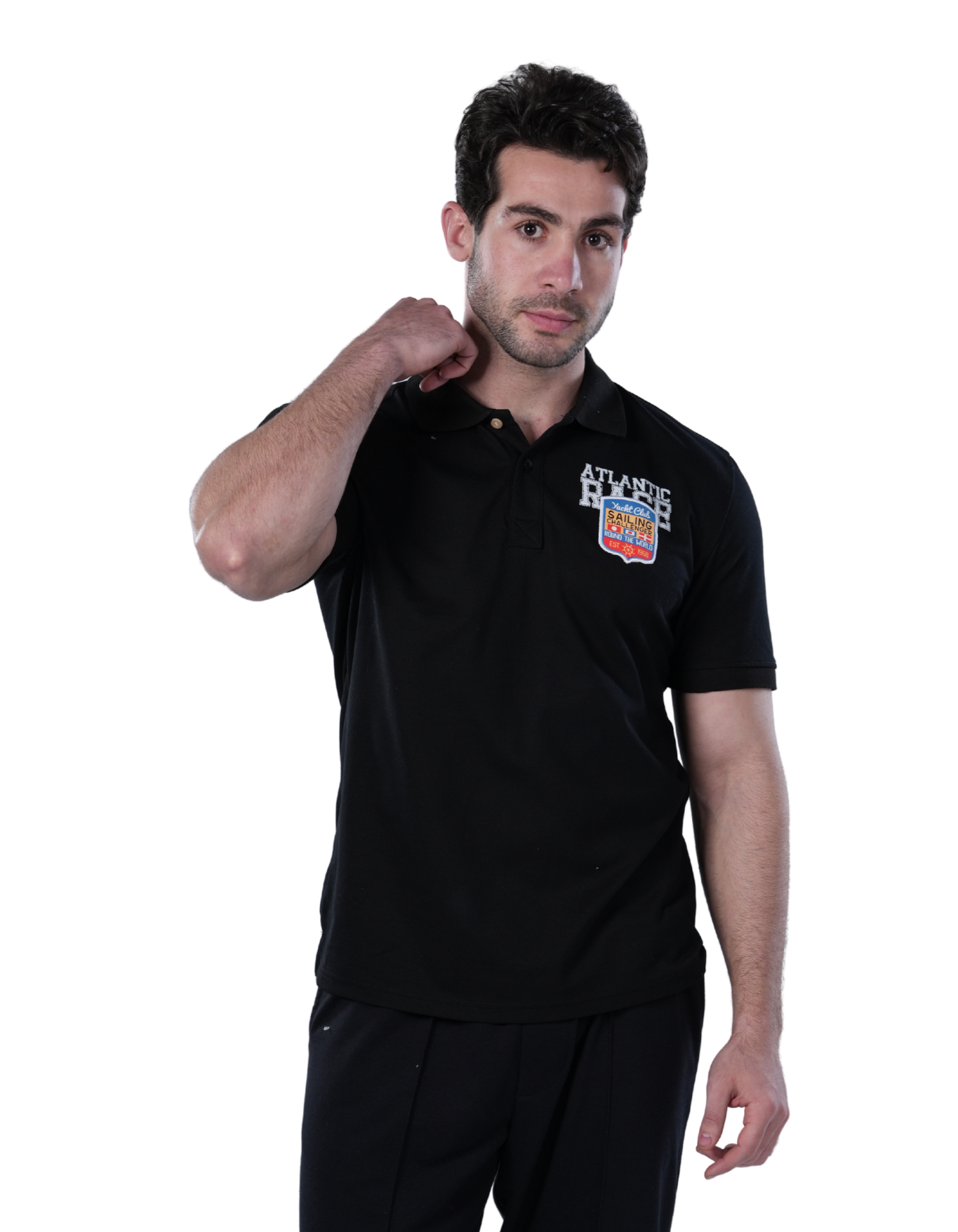 Polo T-Shirt For Men - Comfortable & Basic - Black