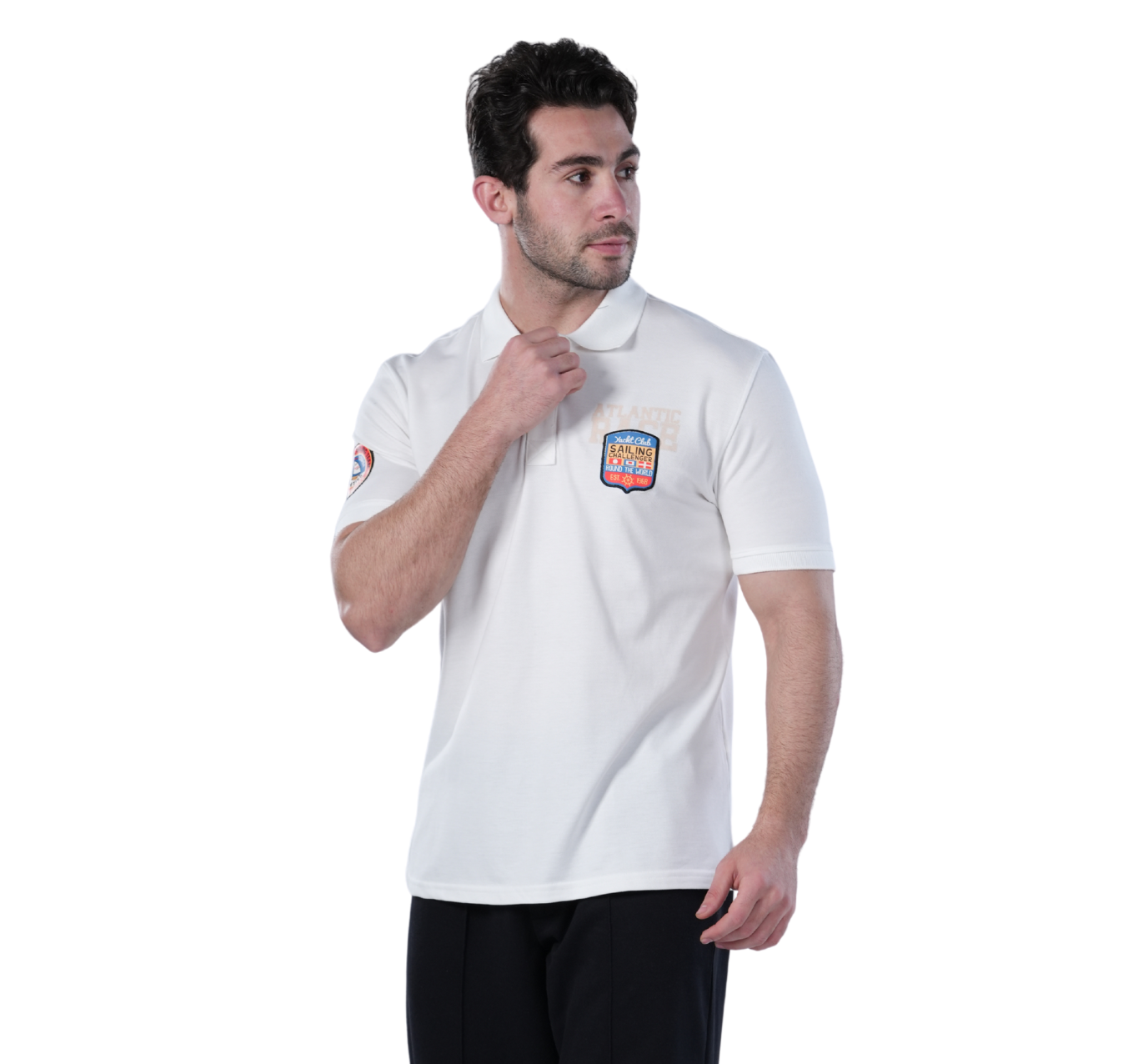 Polo T-Shirt For Men - Comfortable & Basic - Off White