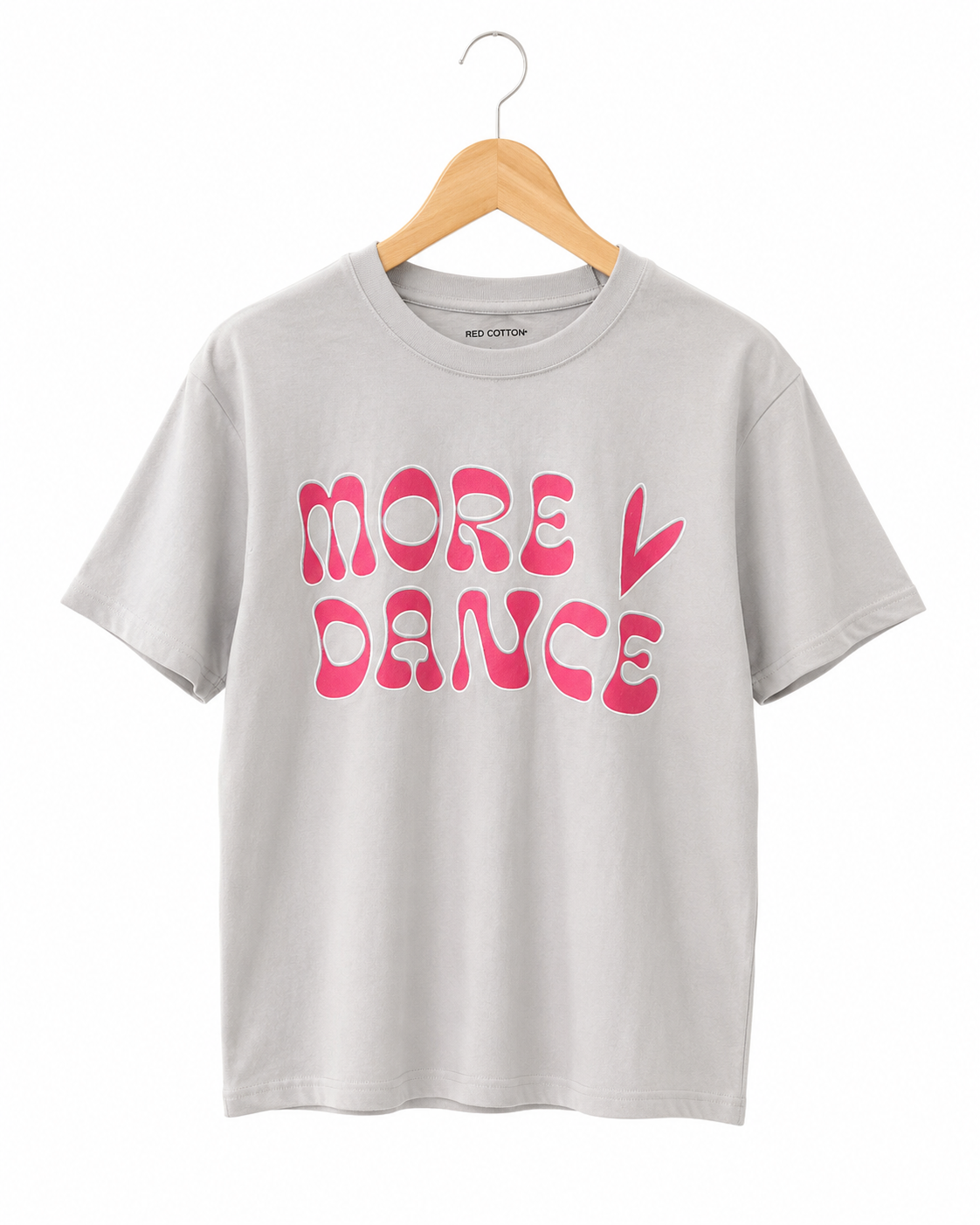 Girls' Oversized Silver Short Sleeve T-Shirt