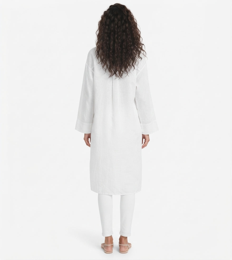 Linen Long-Sleeve Women's Shirt
