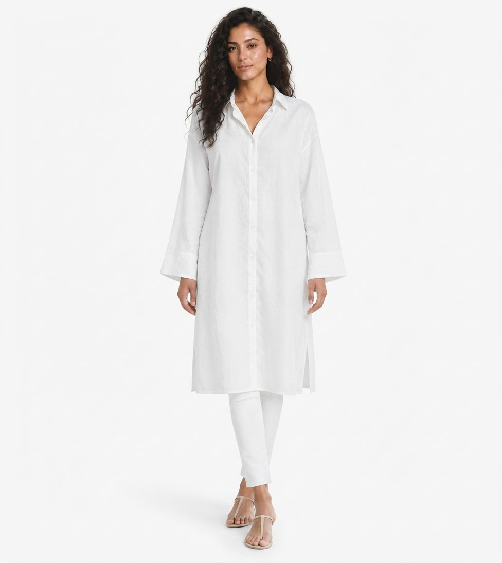 Linen Long-Sleeve Women's Shirt