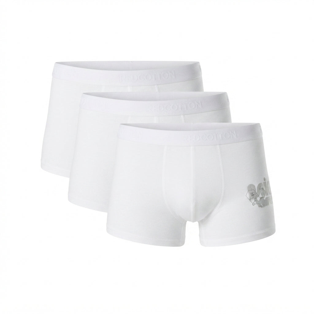 Men's Long Boxer 3-Pack White