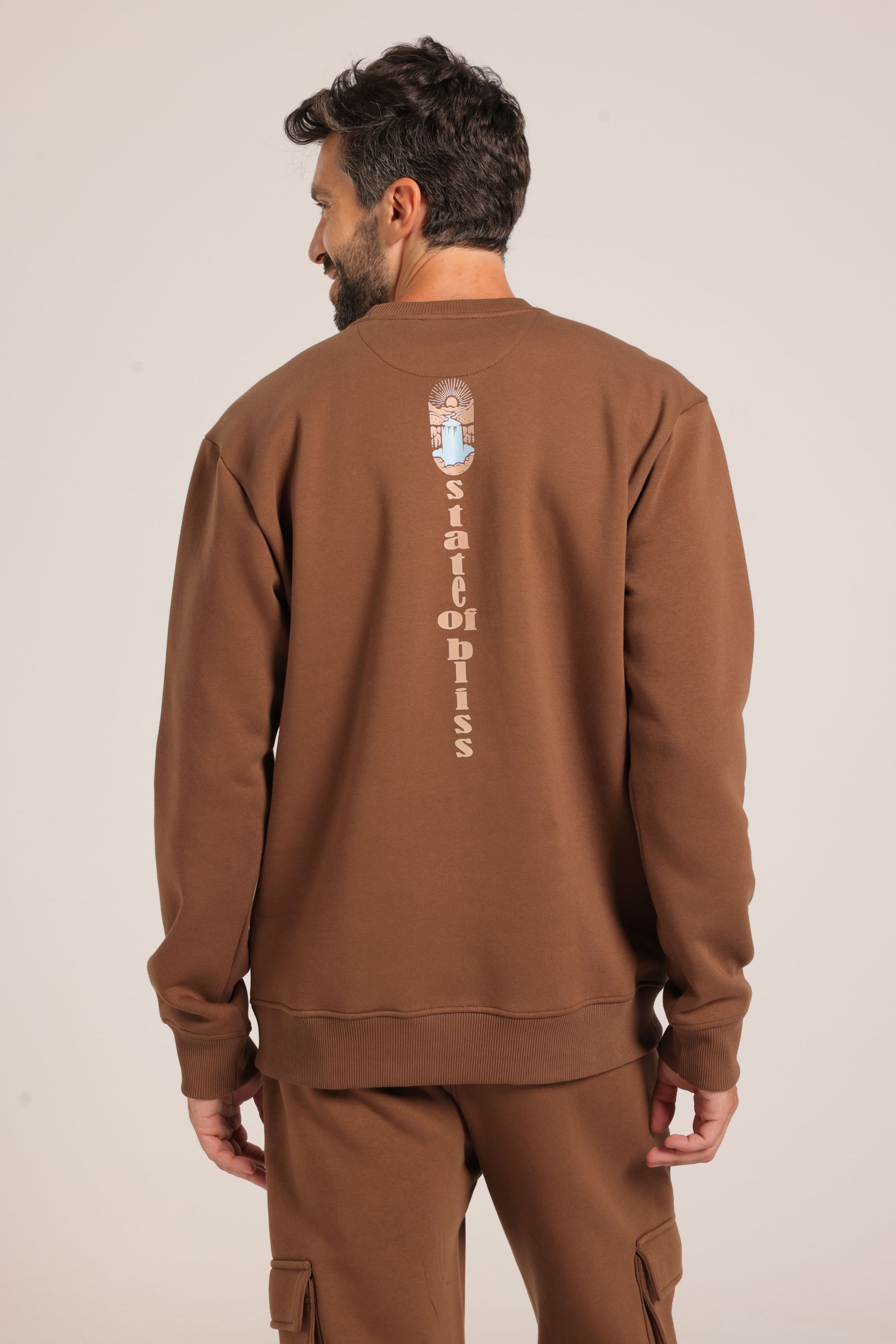 Men’s Brown Sweatshirt & Jogger Set