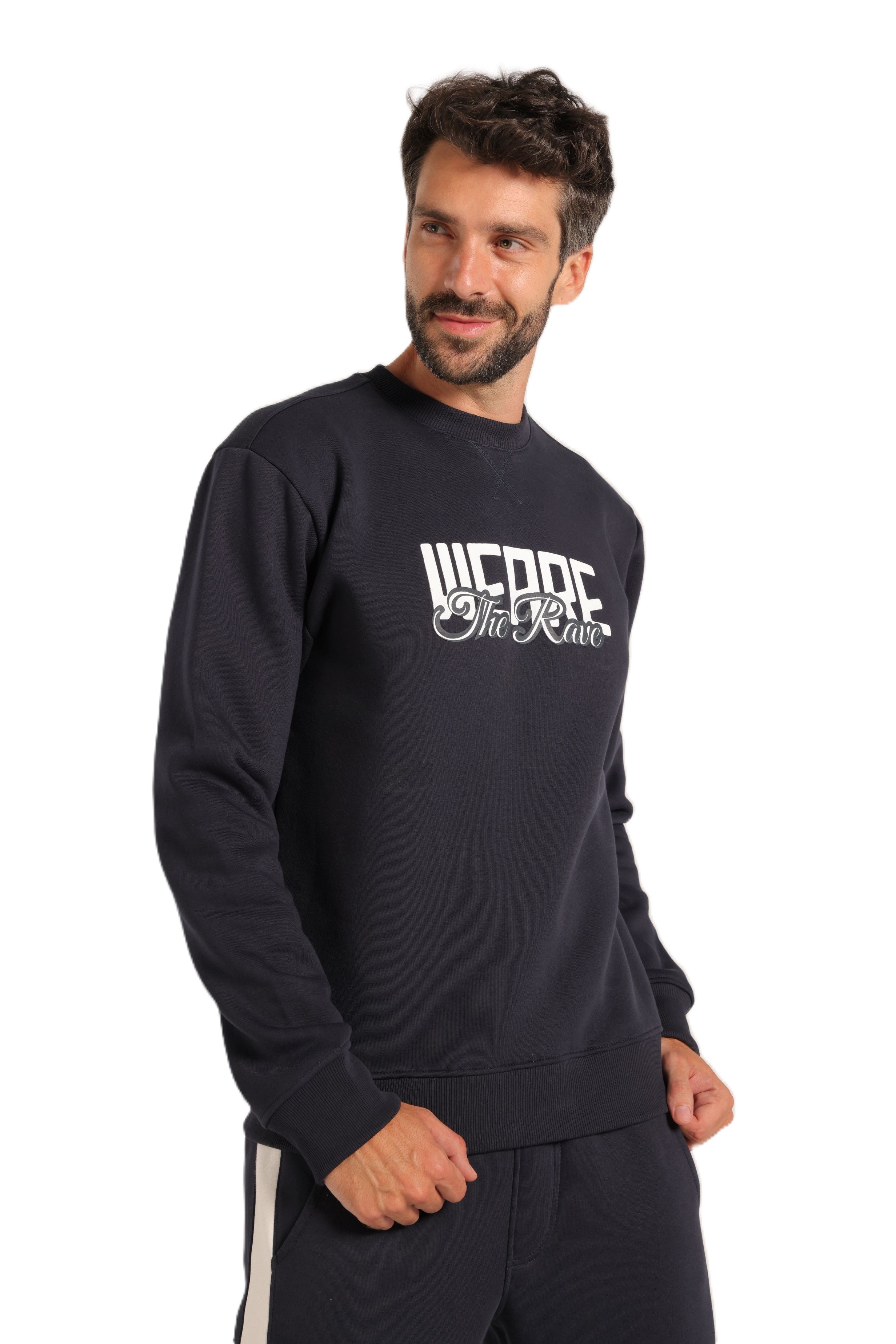 Men’s Navy Blue Sweatshirt & Jogger Set