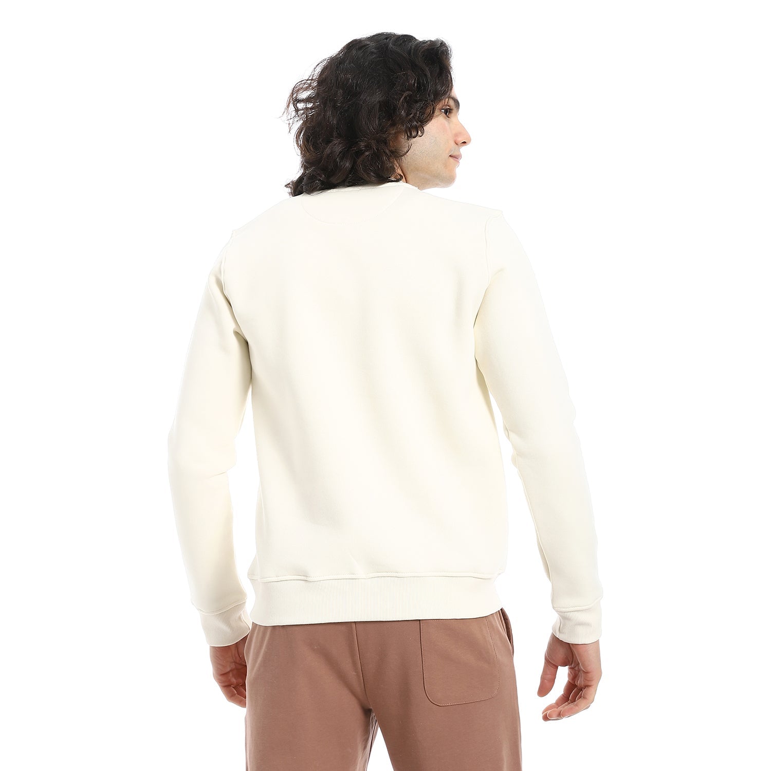Men's Crewneck Sweatshirt - Style & Comfort Combined - Off White