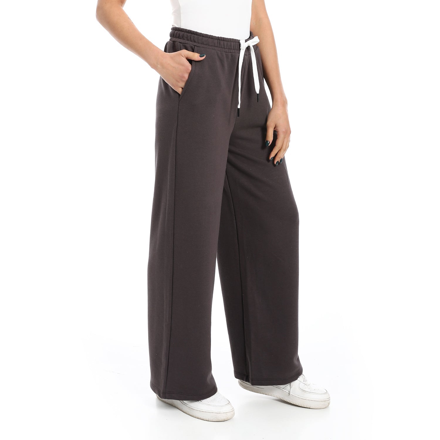 Women's Autum Wide Leg Trousers - Multicolor