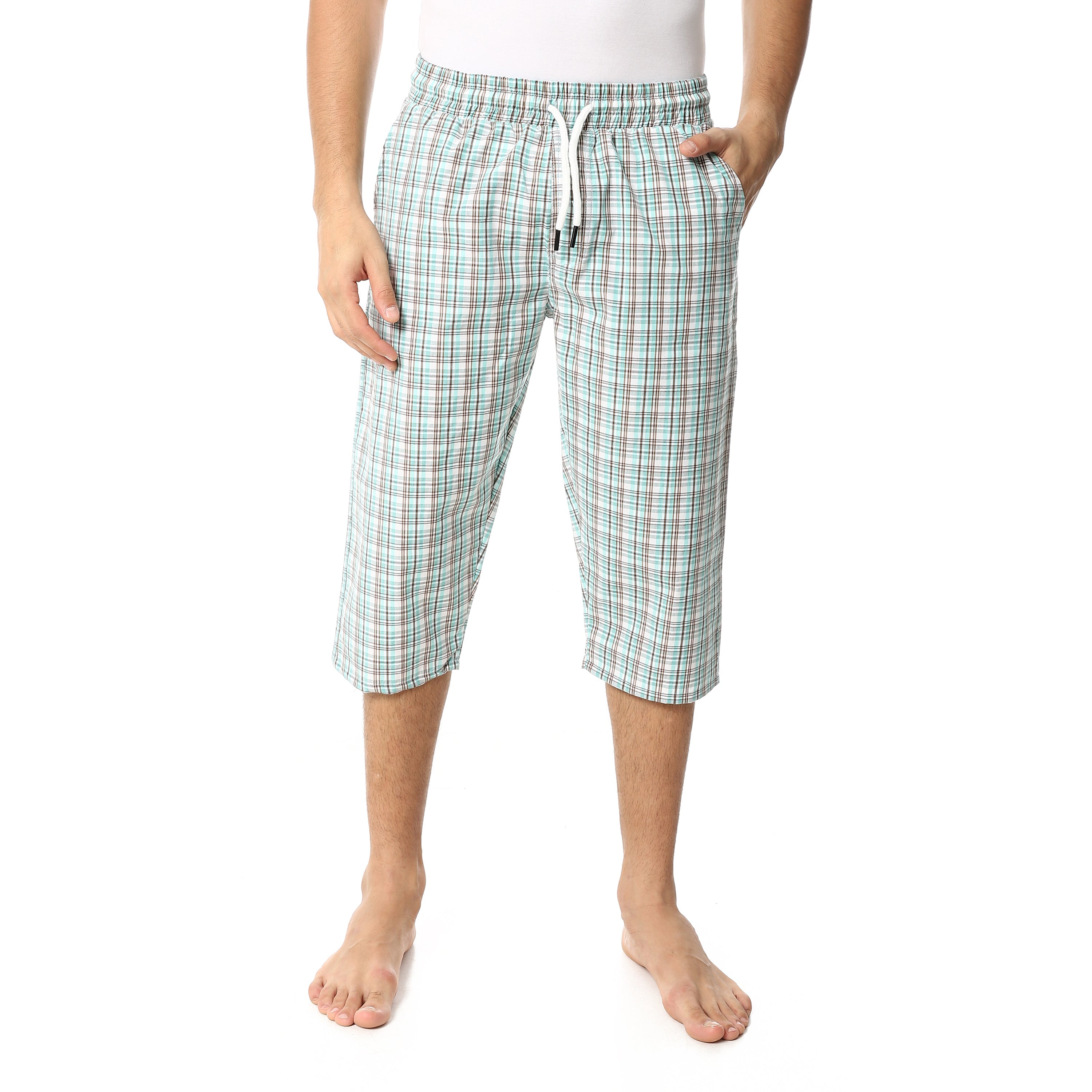 Comfy and Stylish Men's Soft Check Pentacore - Turquoise