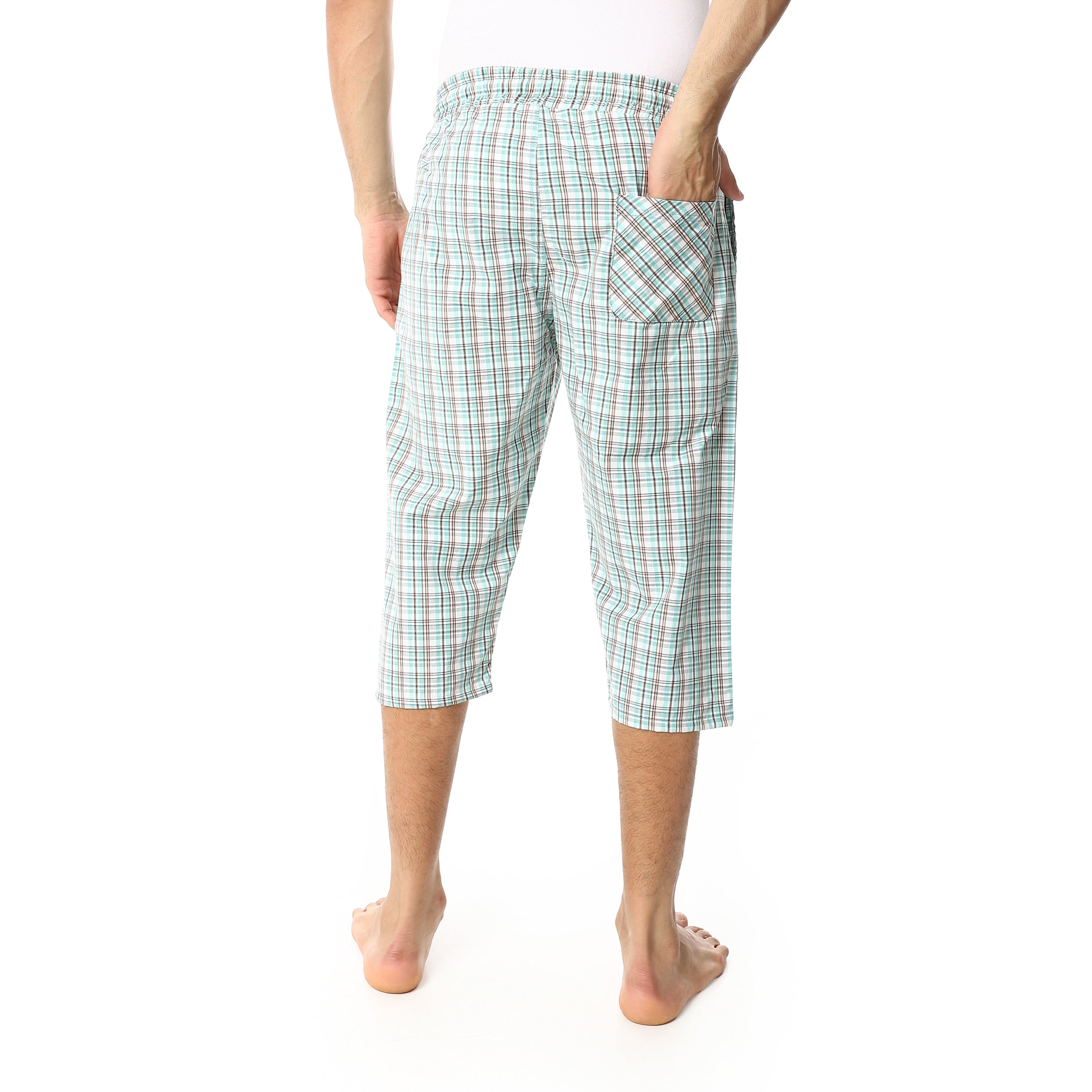 Comfy and Stylish Men's Soft Check Pentacore - Turquoise