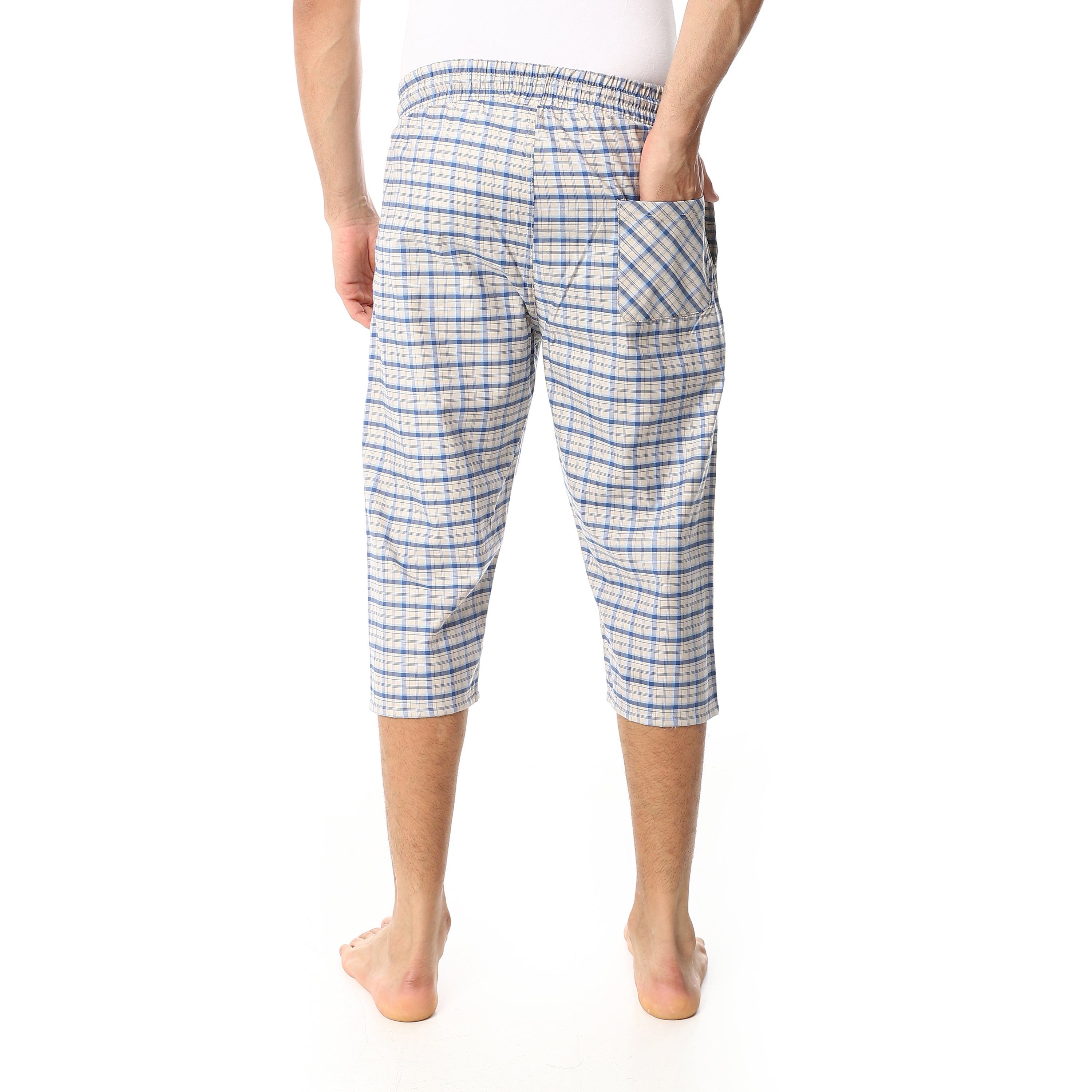 Comfy and Stylish Men's Soft Check Pentacore - Blue