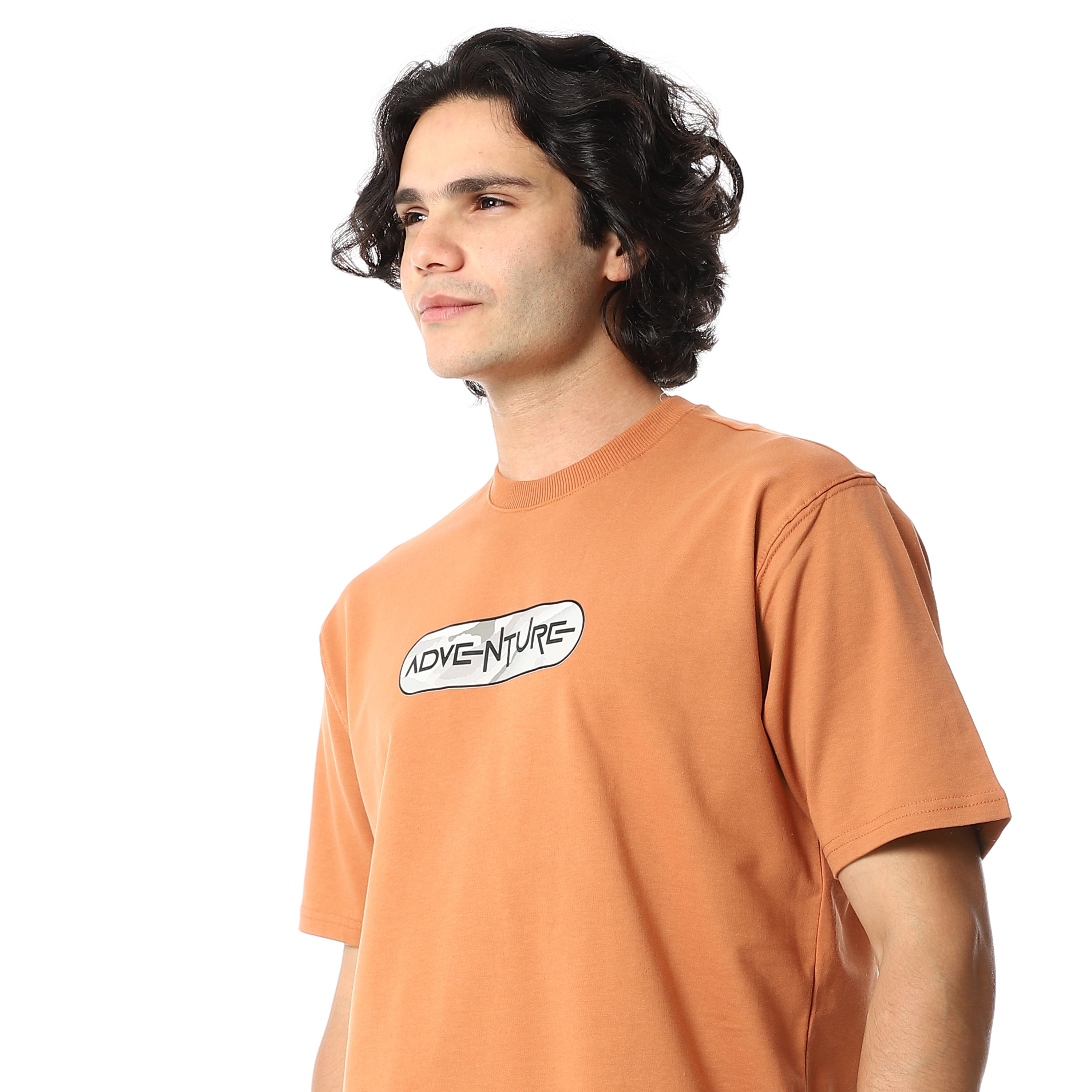 Men's Set Casual Cargo Shorts Set – Print T-Shirt