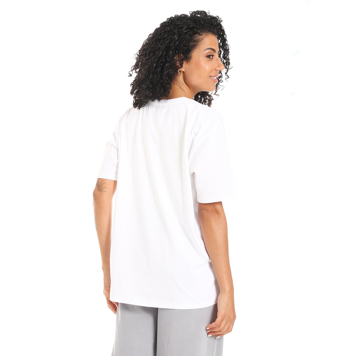 Women's White "Rock Star" Graphic T-shirt