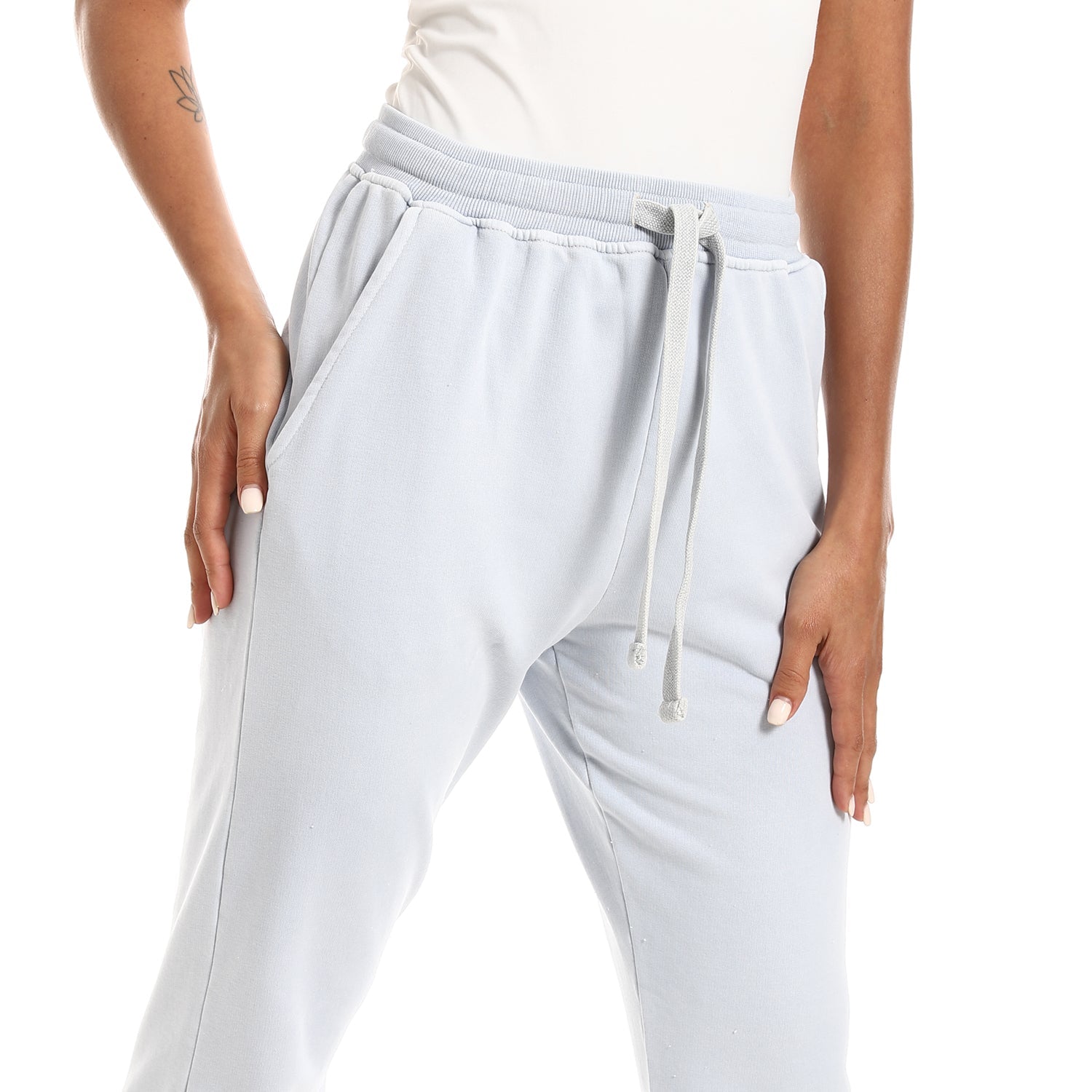 Women Sweatpants cotton Milton -Blue