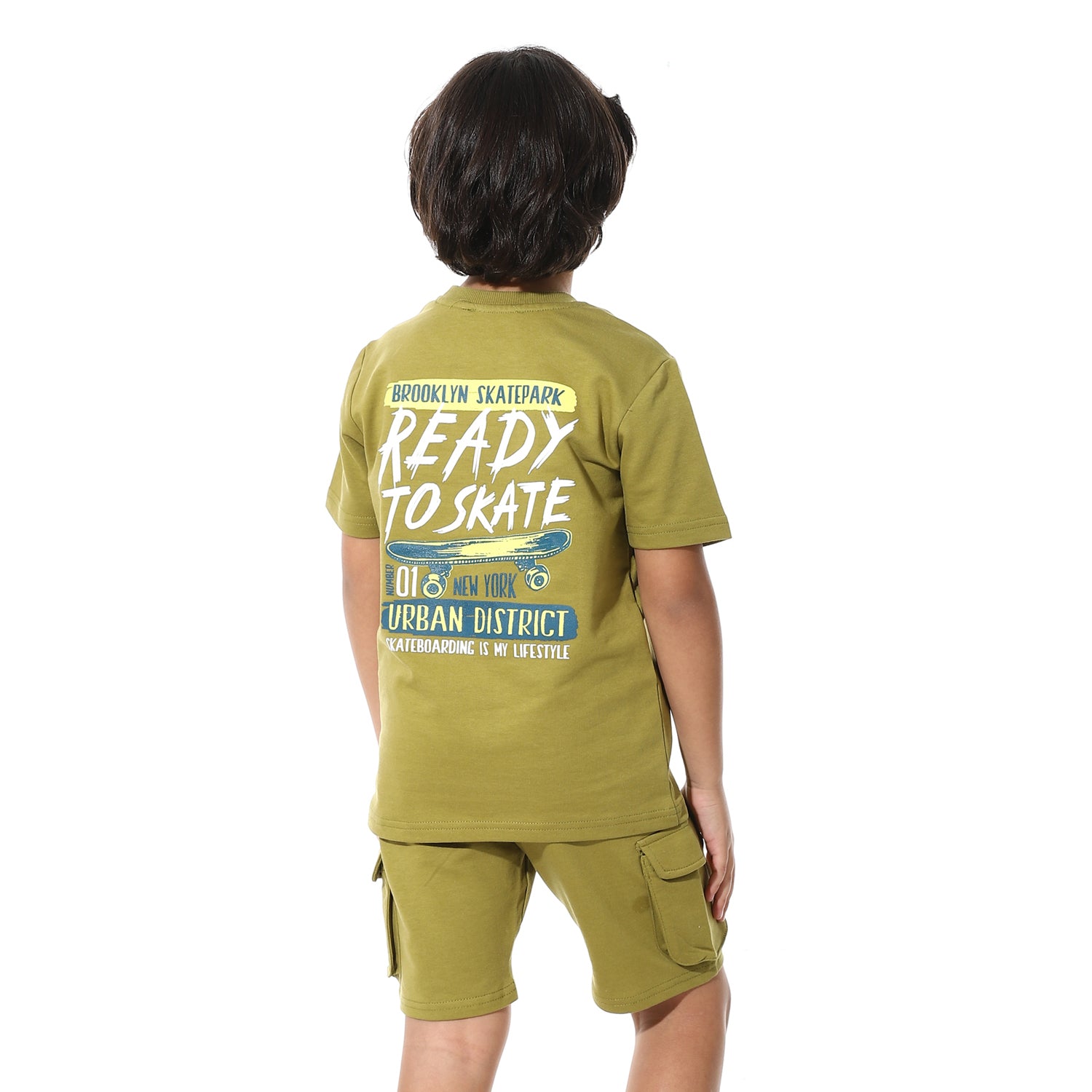 Printed Cargo Shorts Set for Boys – Summer Melton Vibes
