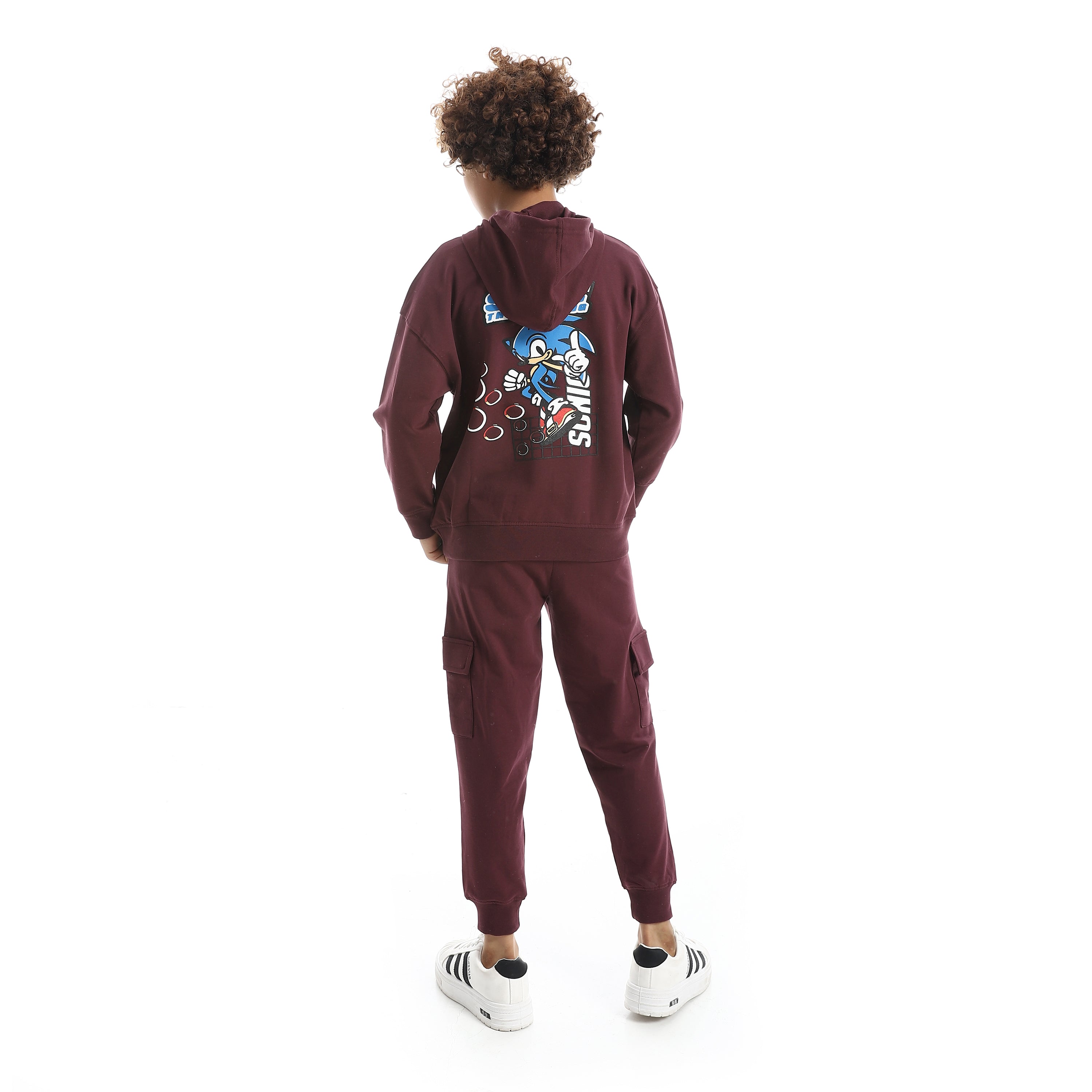 Boys' Sonic the Hedgehog Graphic Hoodie & Cargo Joggers Set
