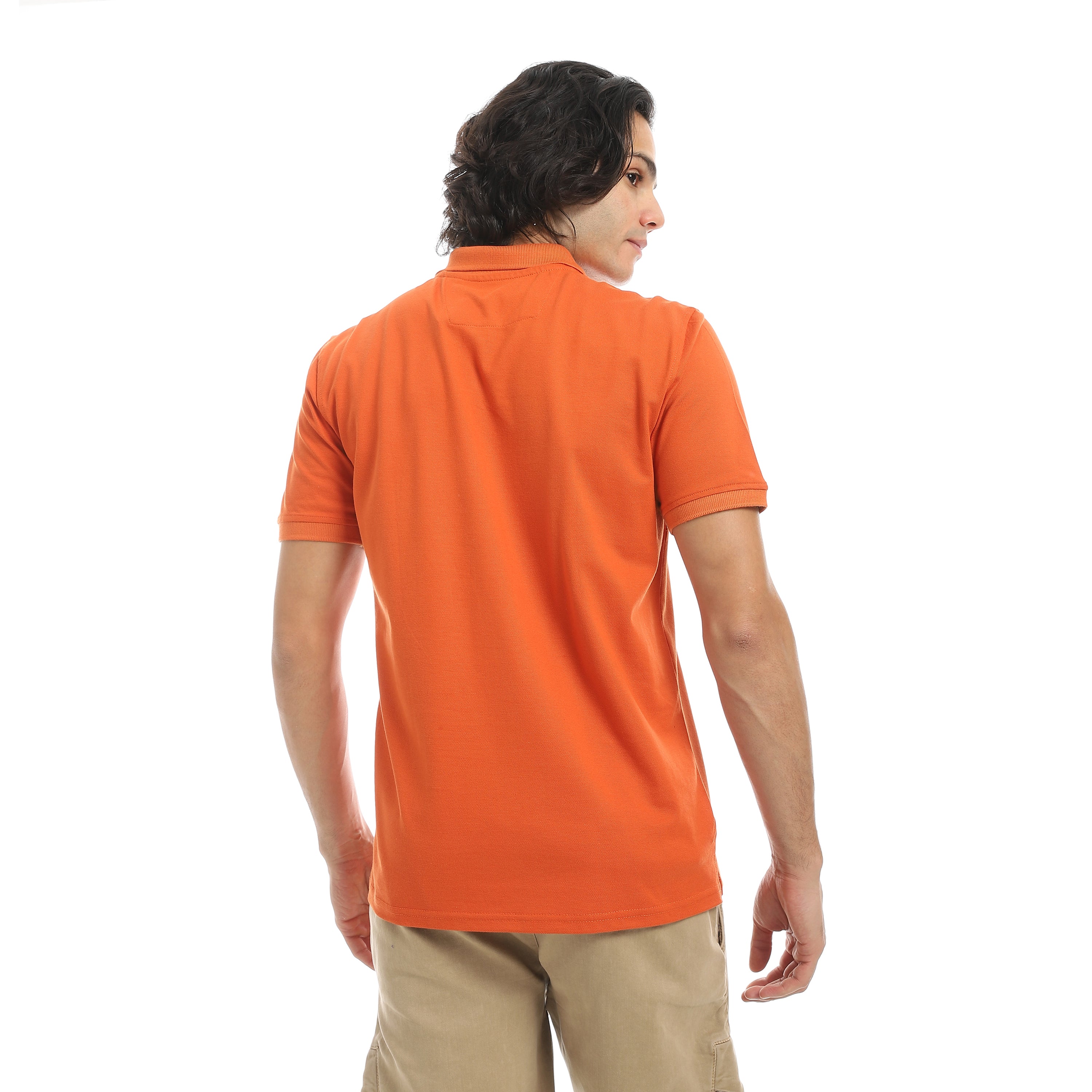 Men’s Polo T-Shirt with “Red” Embroidery