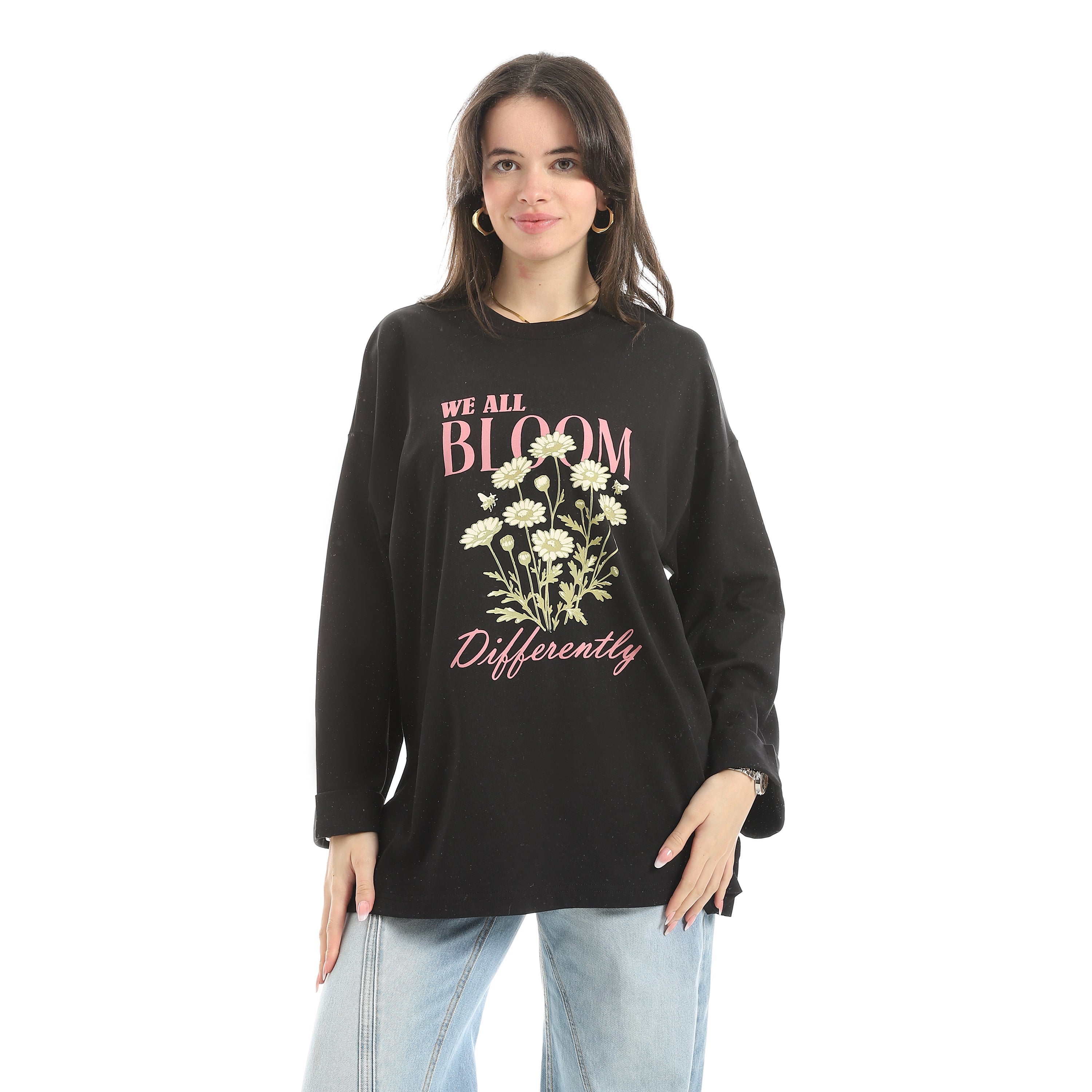 The Flowers T-Shirt Red Cotton