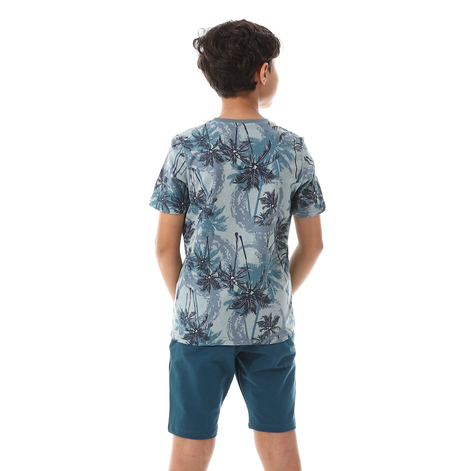 طقم بيجامة ولادي تي شيرت وشورت