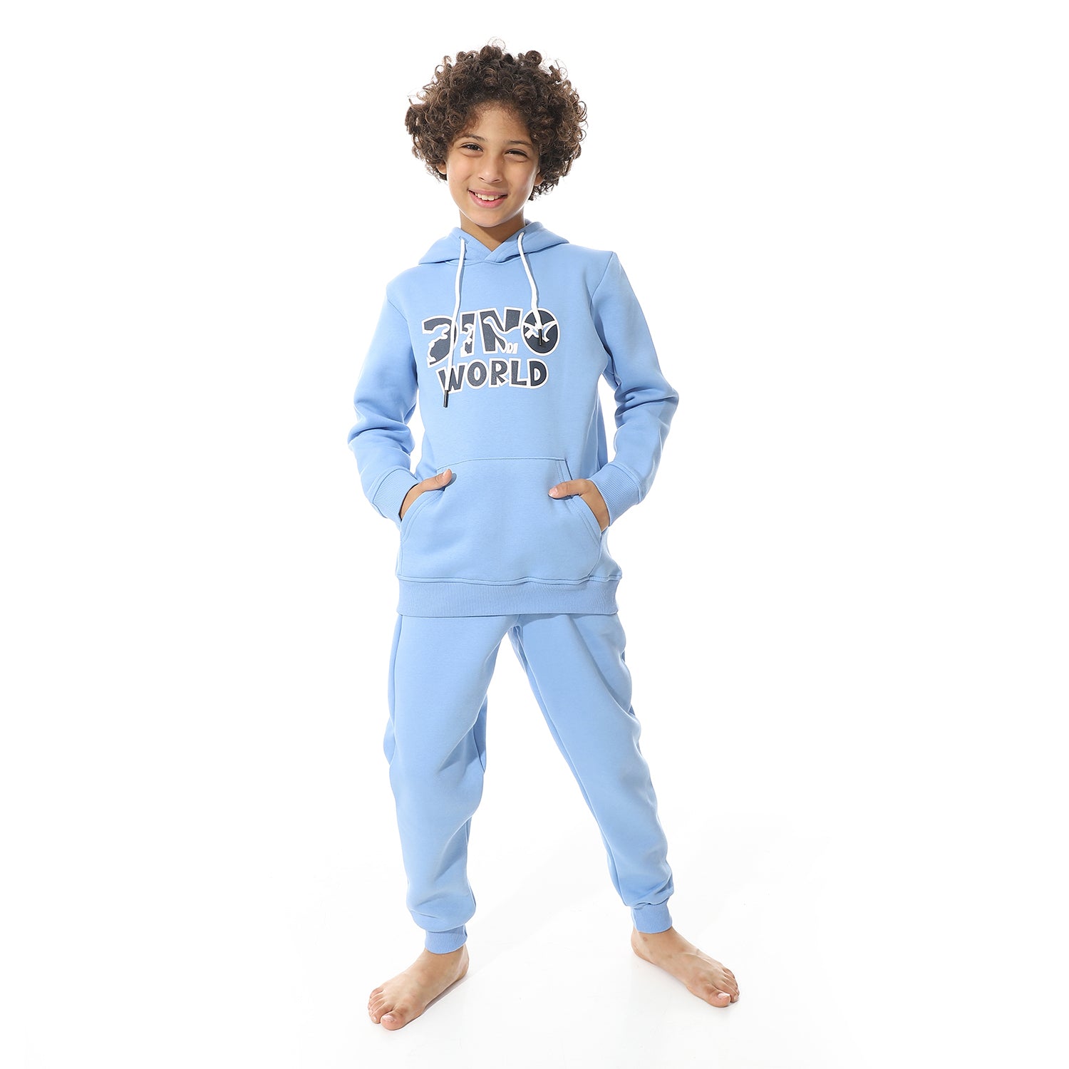 Boys' Winter Hoodie Pajamas - Blue