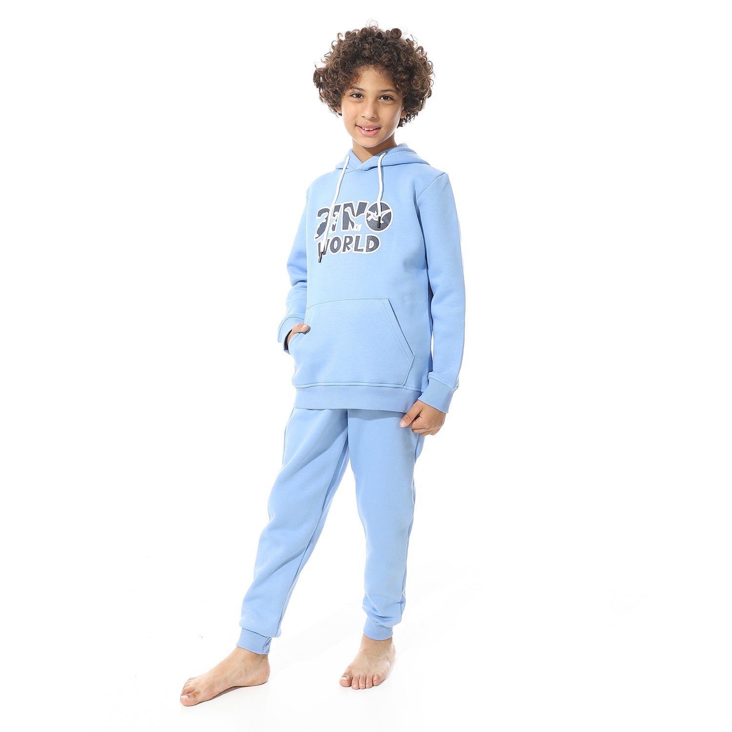 Boys' Winter Hoodie Pajamas - Blue