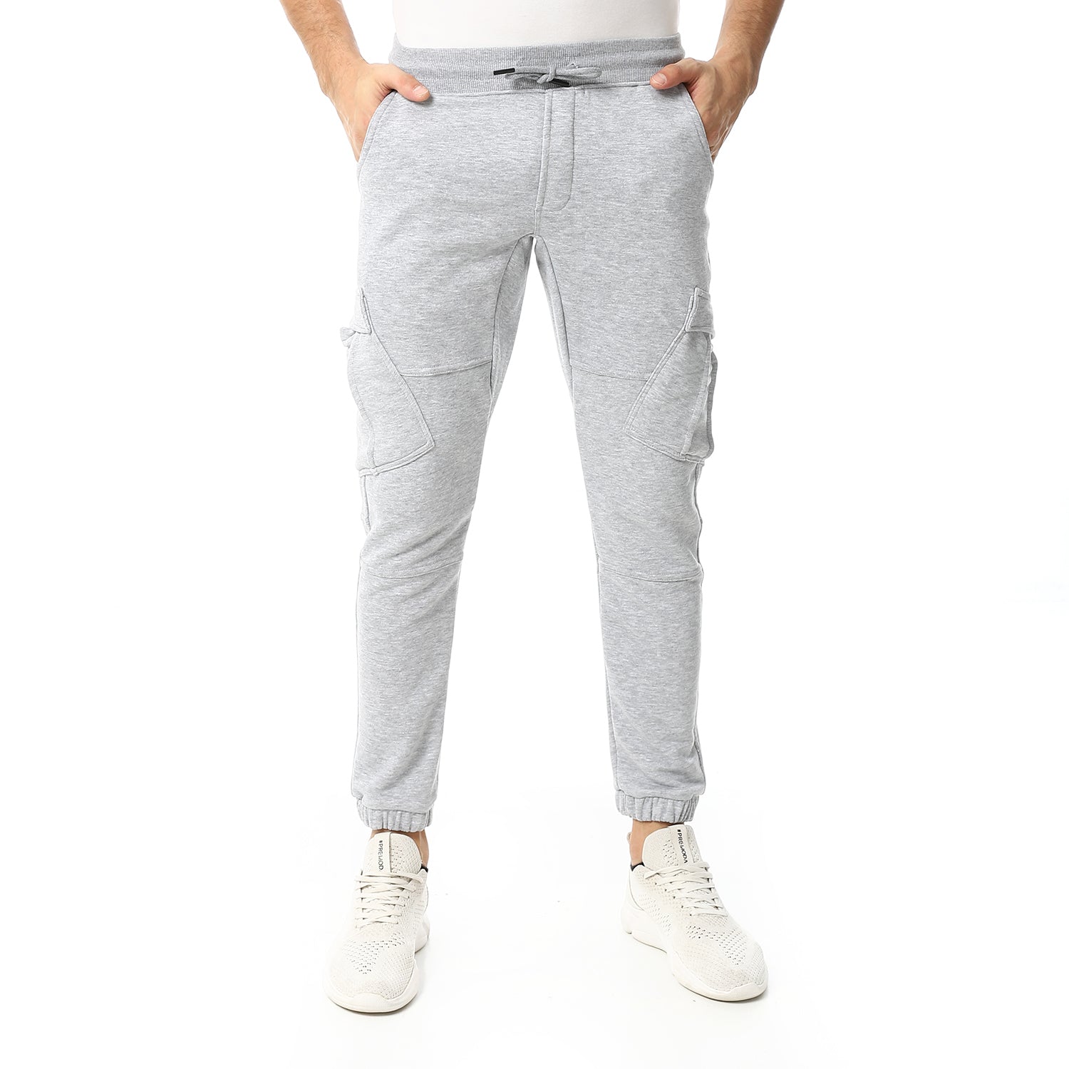 Plain Men's Sweatpants - Comfortable and Versatile Loungewear_ Grey