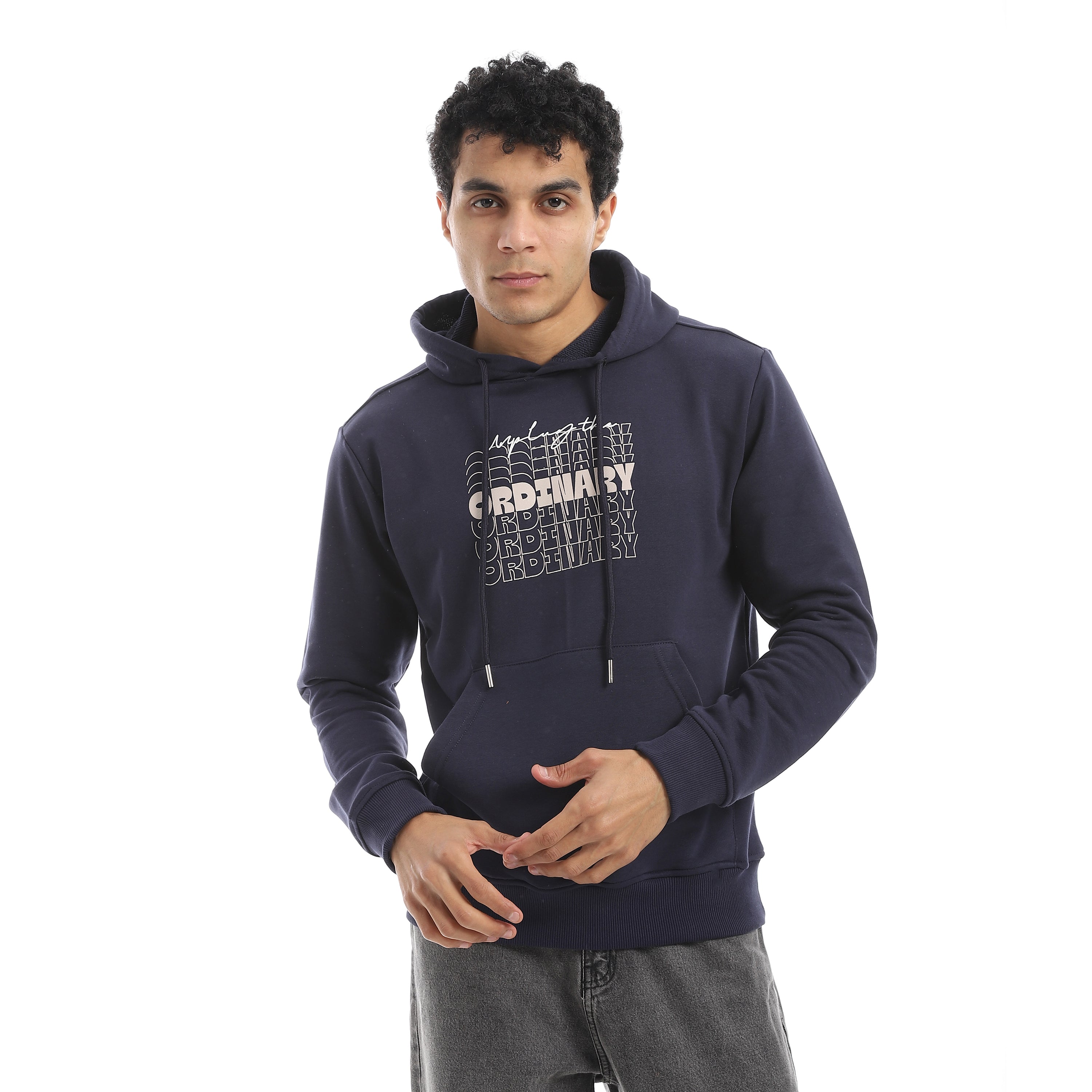 Hoddie Printed Red Cotton