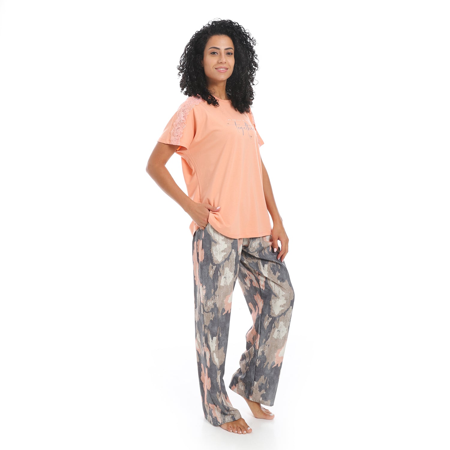 Women's Summer Pajama - Beige