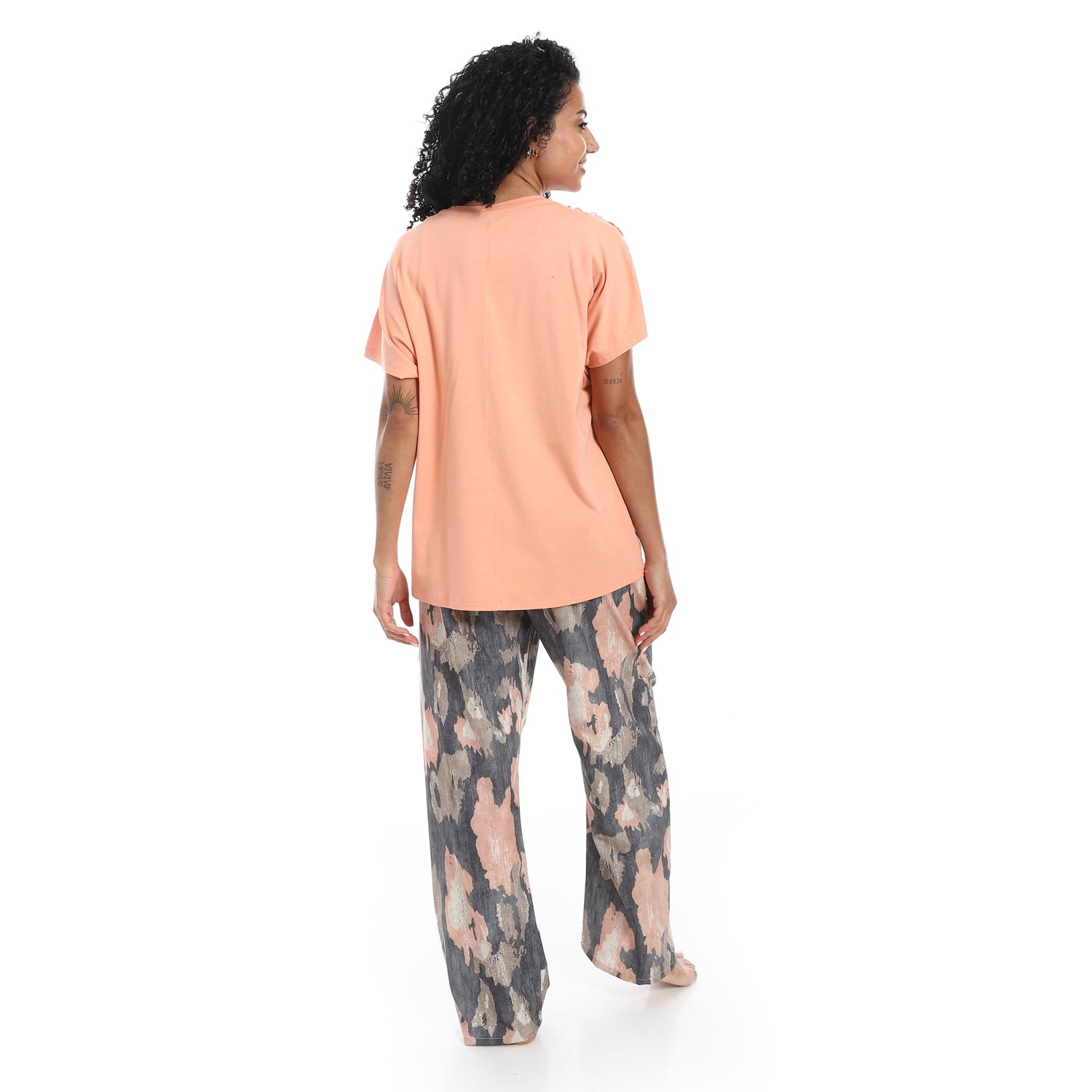 Women's Summer Pajama - Beige