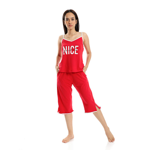 Women's pajama sleeveless and pentacourt from Red Cotton