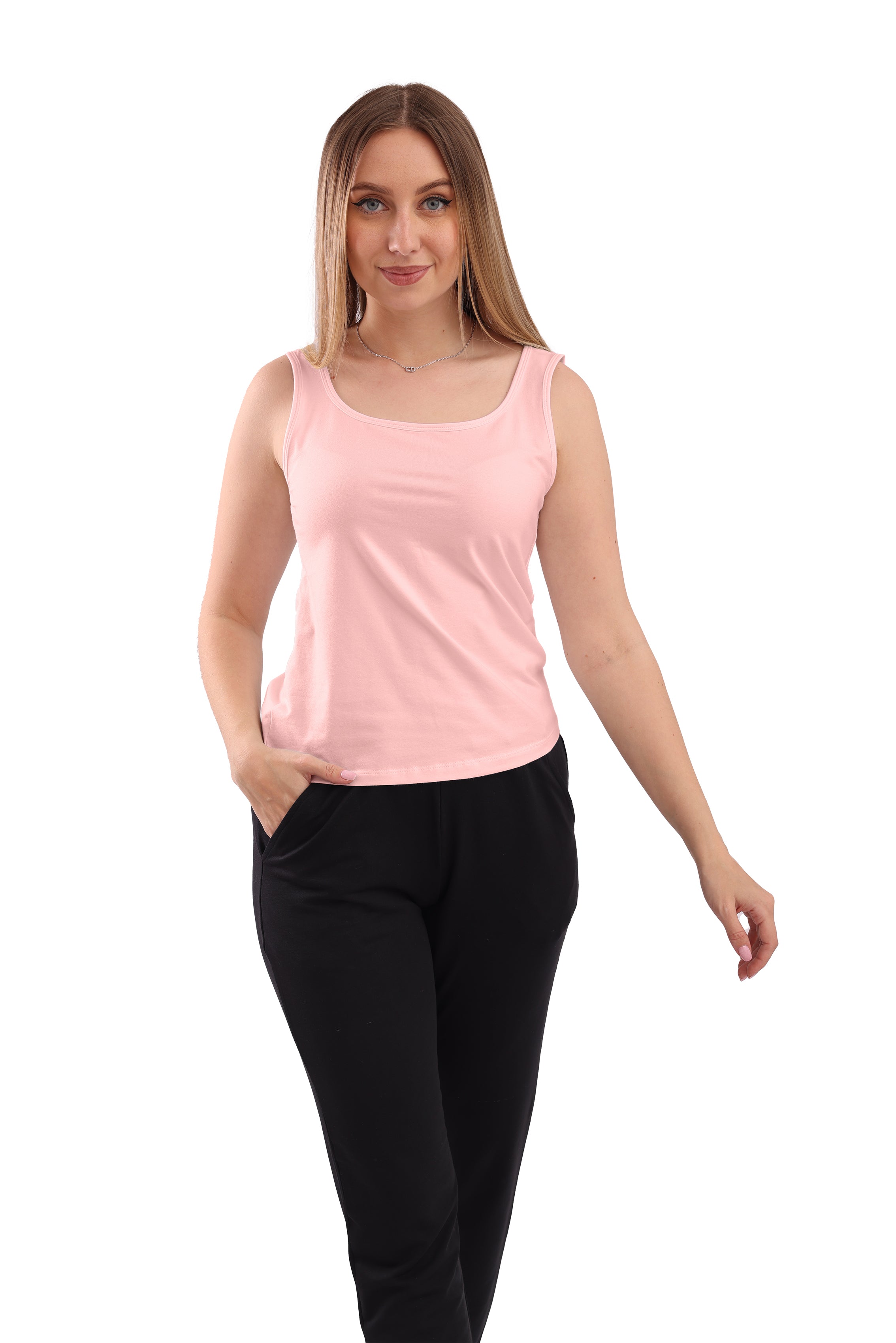 Women Tank Top Wide Strap