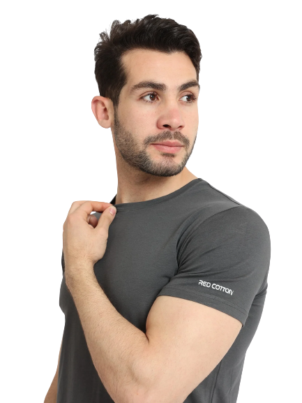 Short Sleeve Undershirt For Men Round Neck
