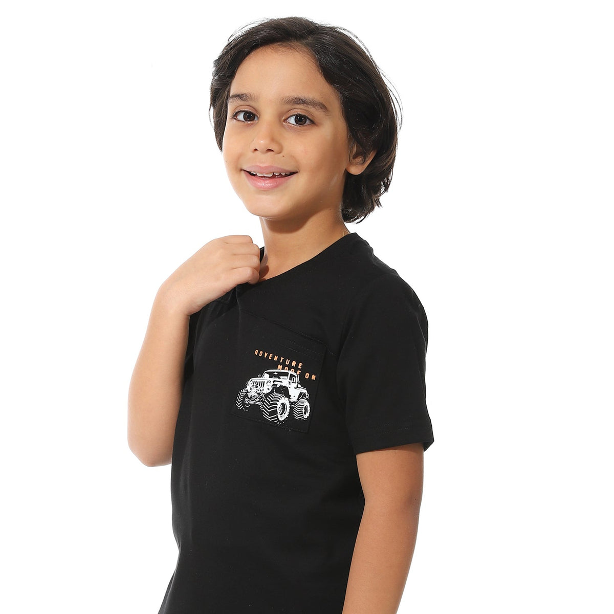 Black Printed Shorts Set for Boys – Summer Melton Vibes - Red Cotton