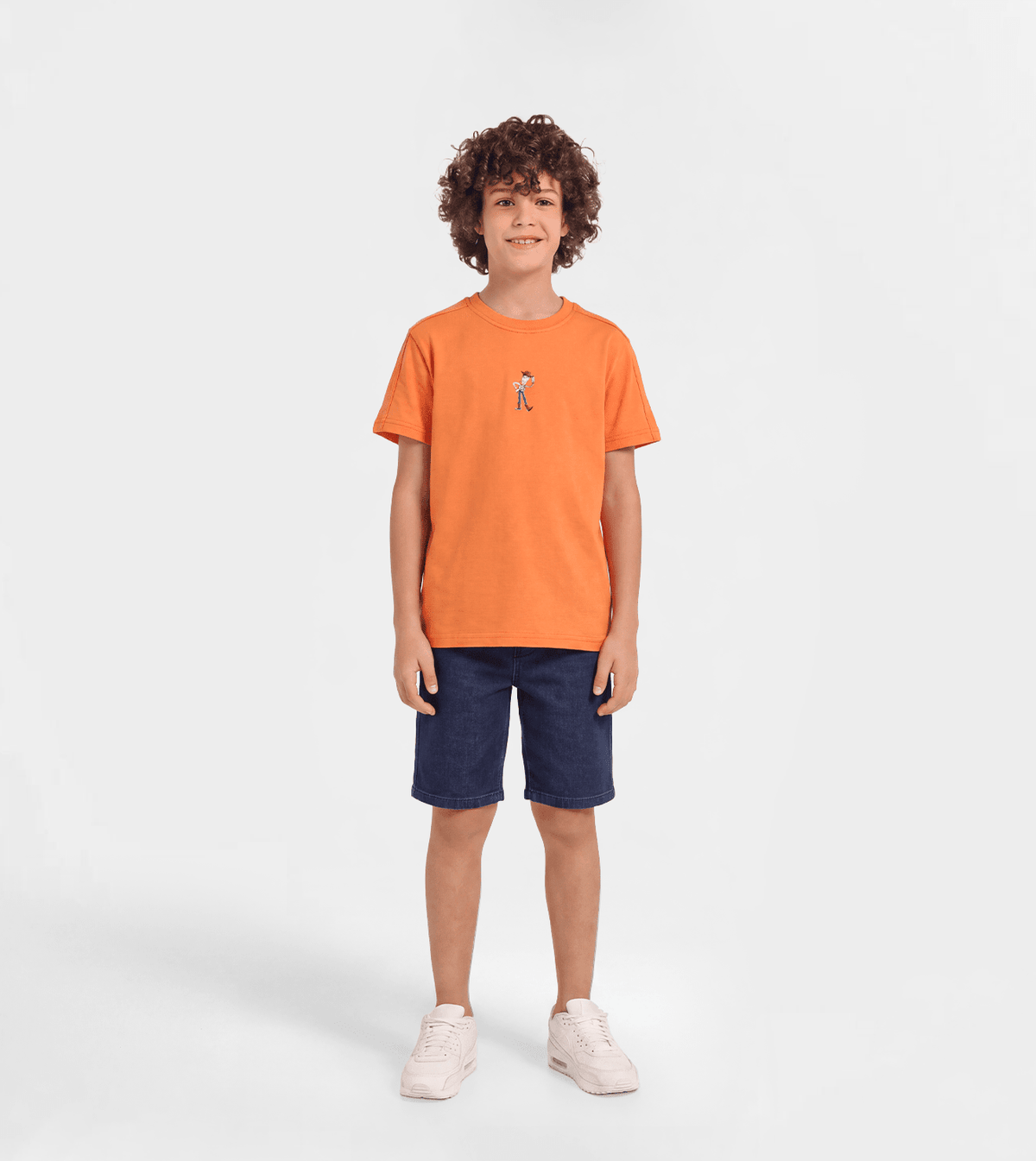Boys’ Orange Short Sleeve T-Shirt - Red Cotton
