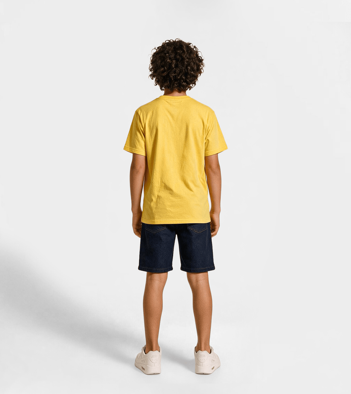 Boys’ Yellow Short-Sleeve T-Shirt - Red Cotton