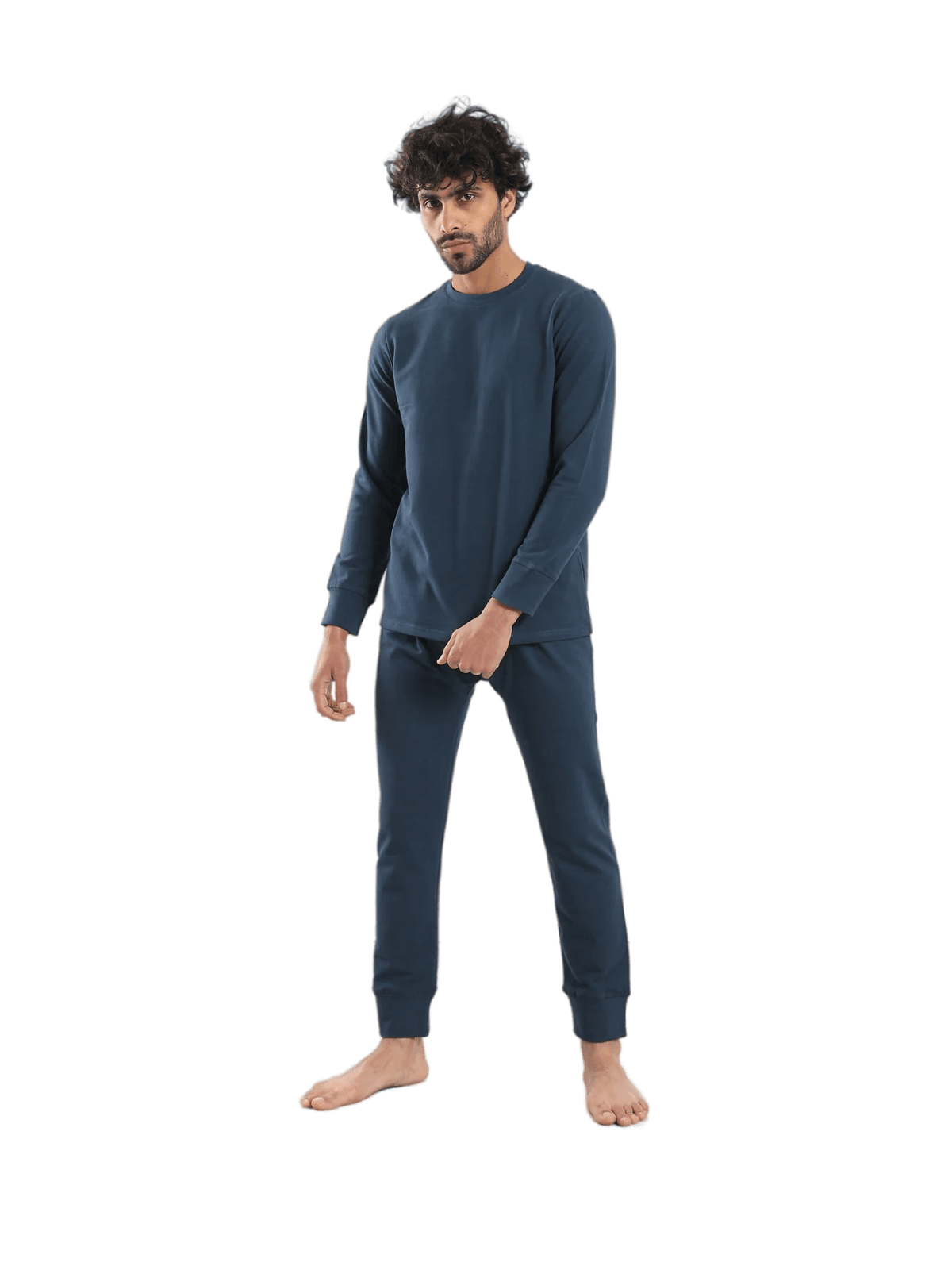 Cozy And Comfortable Thermal Set For Men Padded Inside - Red Cotton
