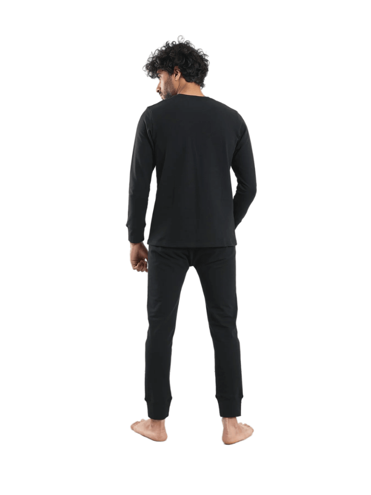 Cozy And Comfortable Thermal Set For Men Padded Inside - Red Cotton