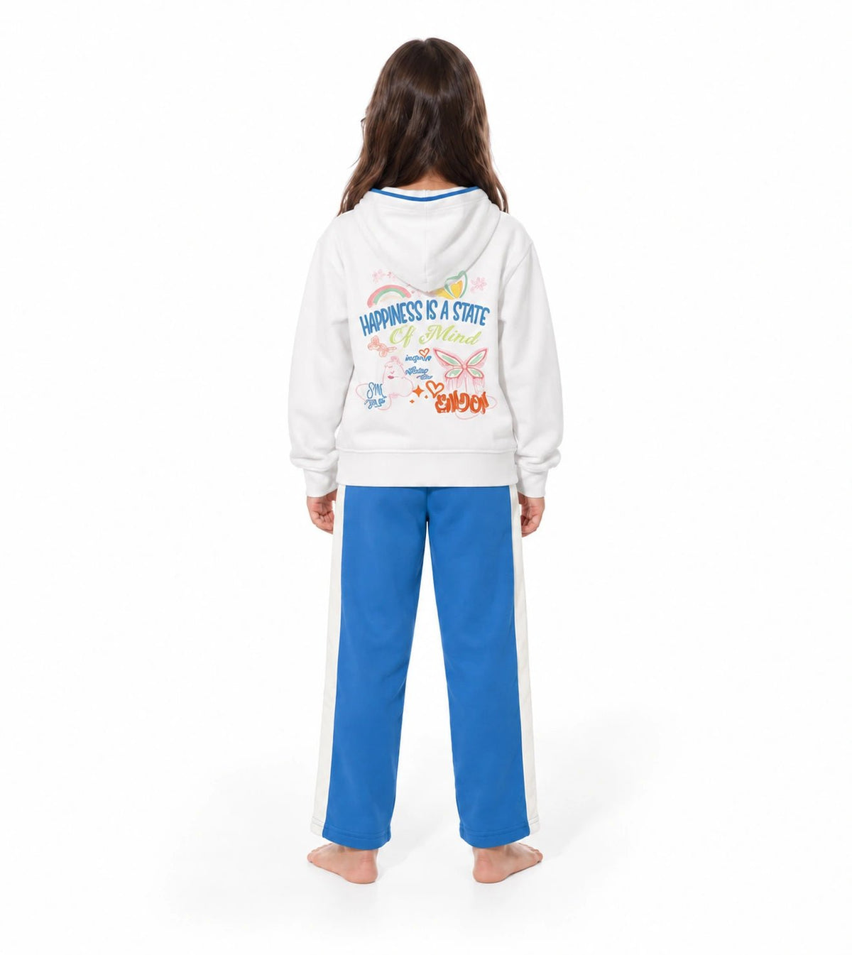 Girls’ Hooded Milton Pajama Set | Red Cotton - Red Cotton