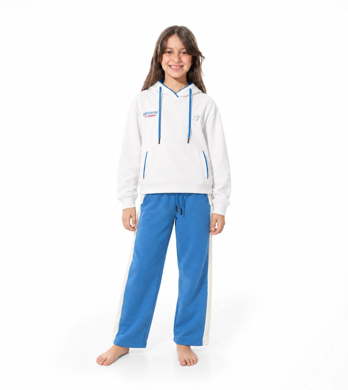 Girls’ Hooded Milton Pajama Set | Red Cotton - Red Cotton
