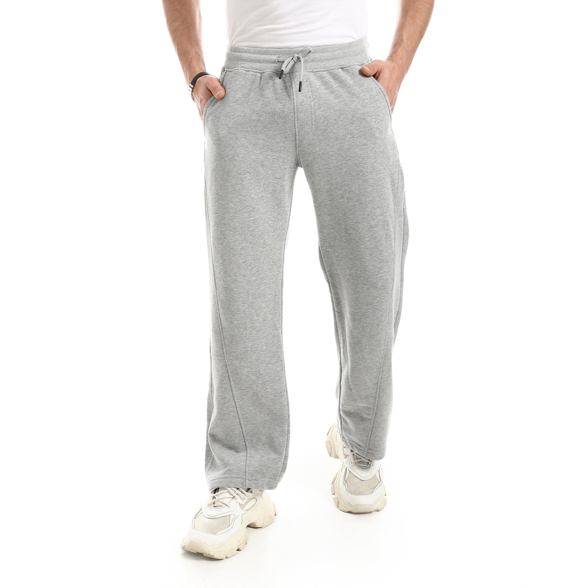 Men Essential Joggers - Red Cotton